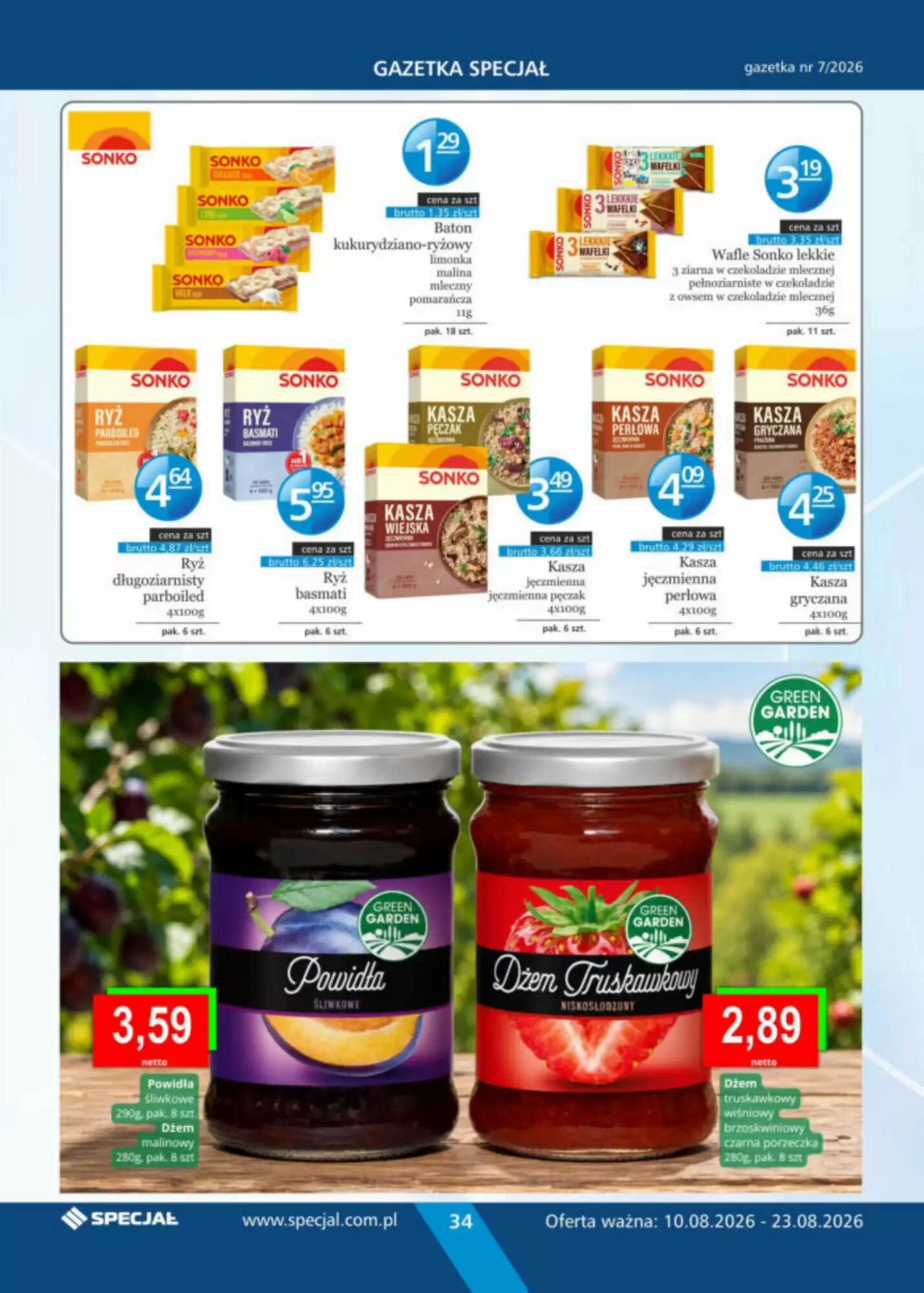 Gazetka promocyjna Specjał  ważna od 10.08.2026 - Strona 34.