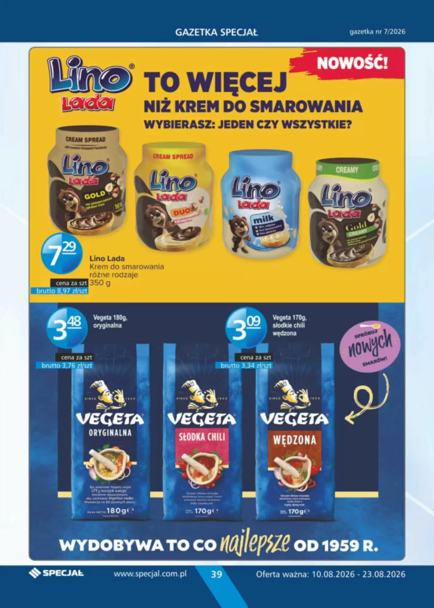 Gazetka promocyjna Specjał  ważna od 10.08.2026 - Strona 39.