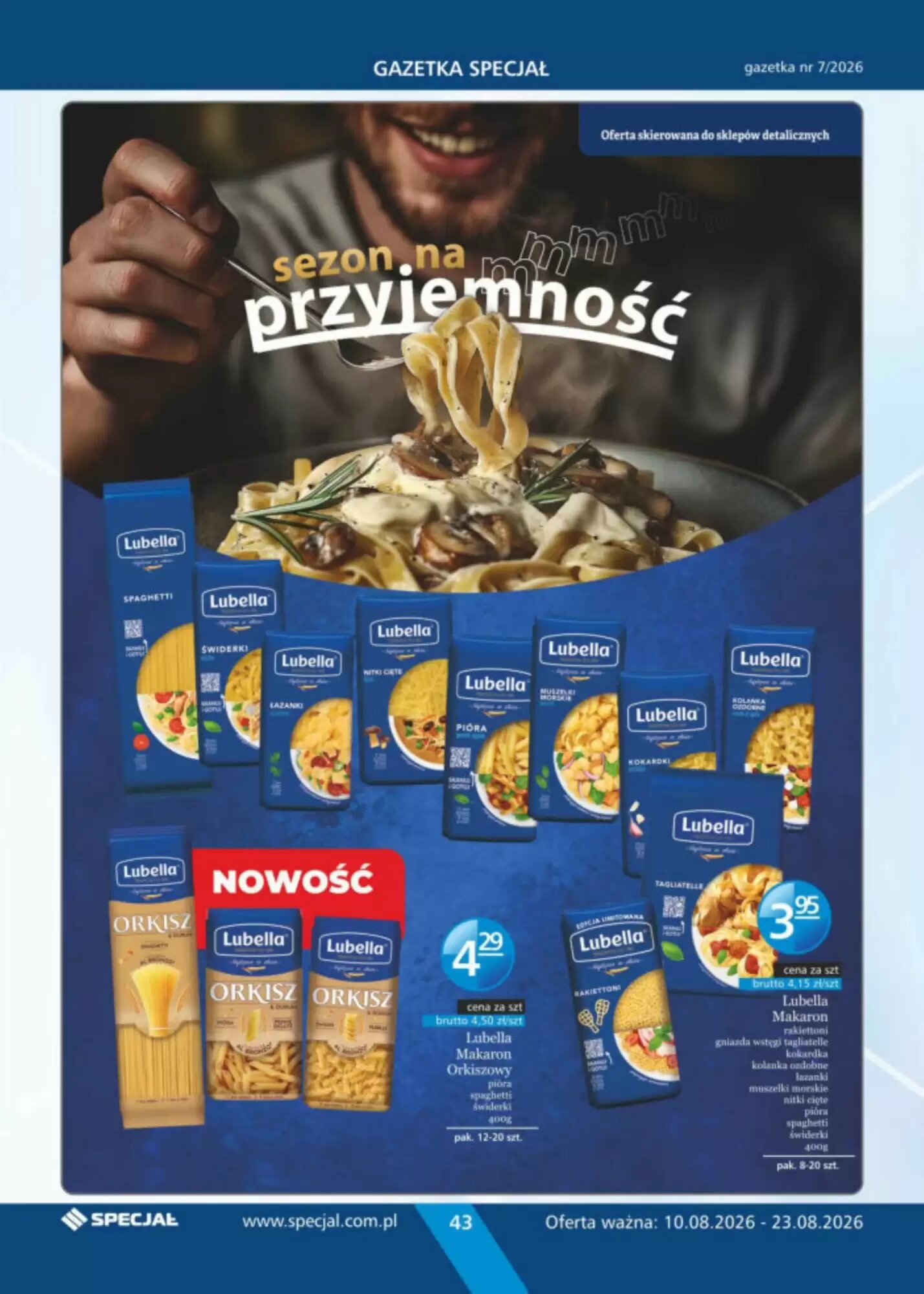 Gazetka promocyjna Specjał  ważna od 10.08.2026 - Strona 43.