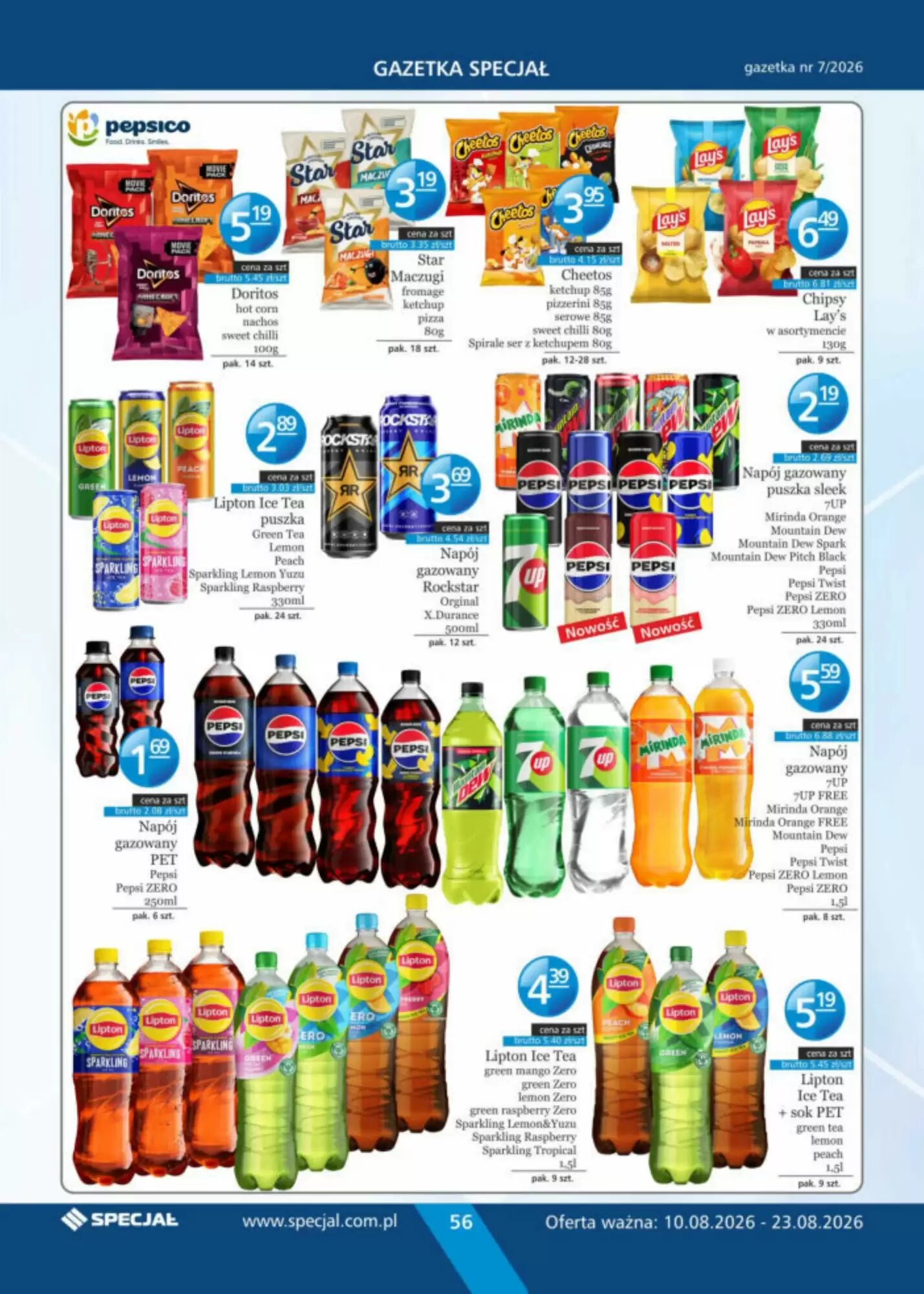 Gazetka promocyjna Specjał  ważna od 10.08.2026 - Strona 56.