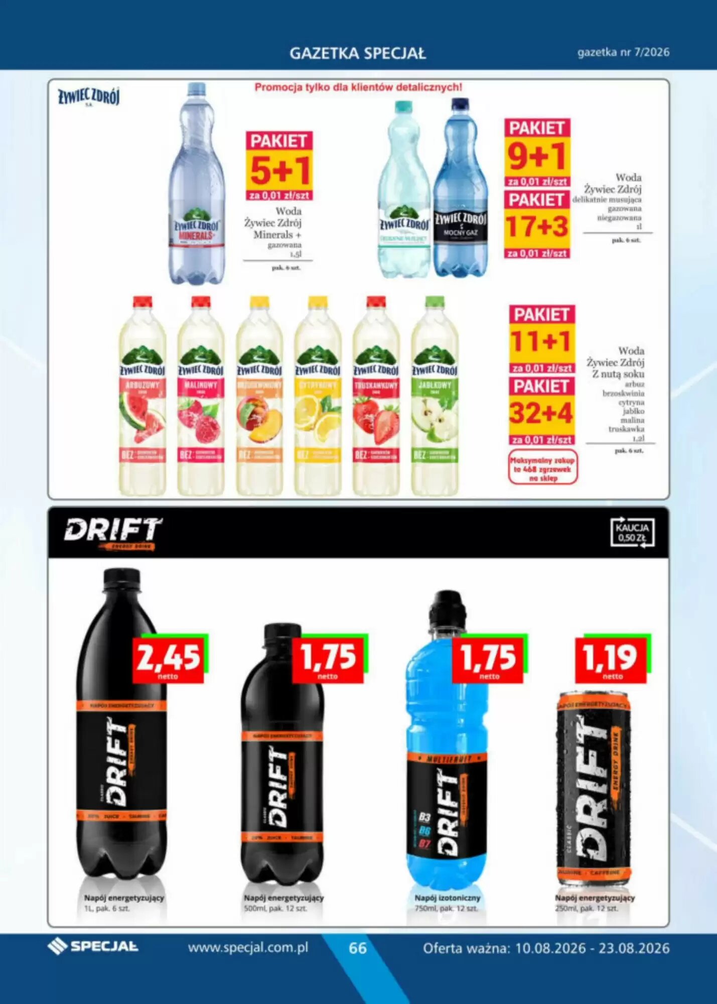 Gazetka promocyjna Specjał  ważna od 10.08.2026 - Strona 66.