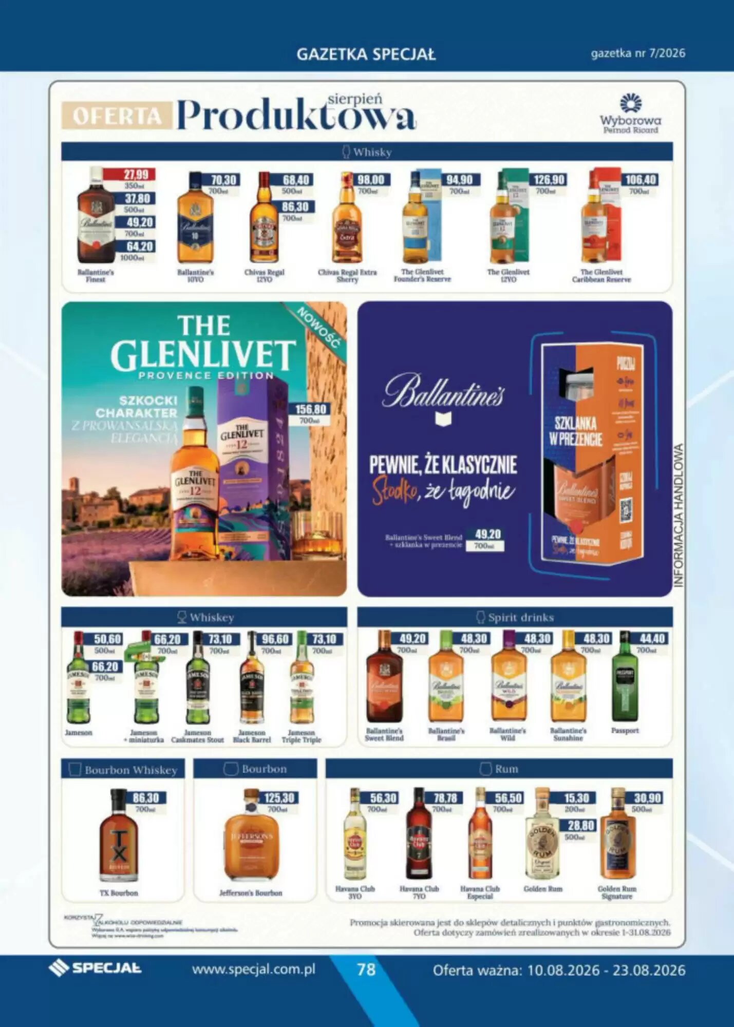 Gazetka promocyjna Specjał  ważna od 10.08.2026 - Strona 78.