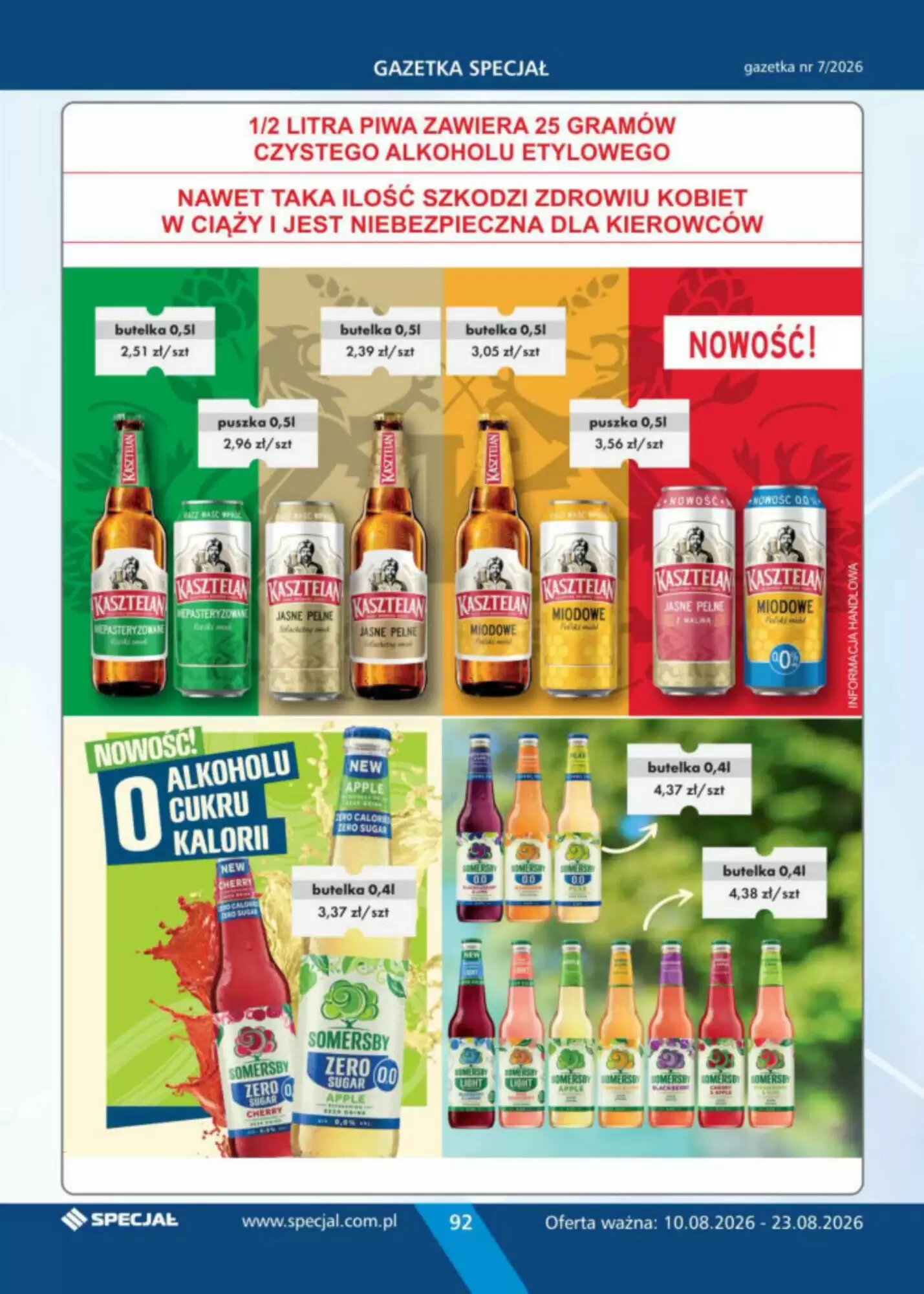 Gazetka promocyjna Specjał  ważna od 10.08.2026 - Strona 92.