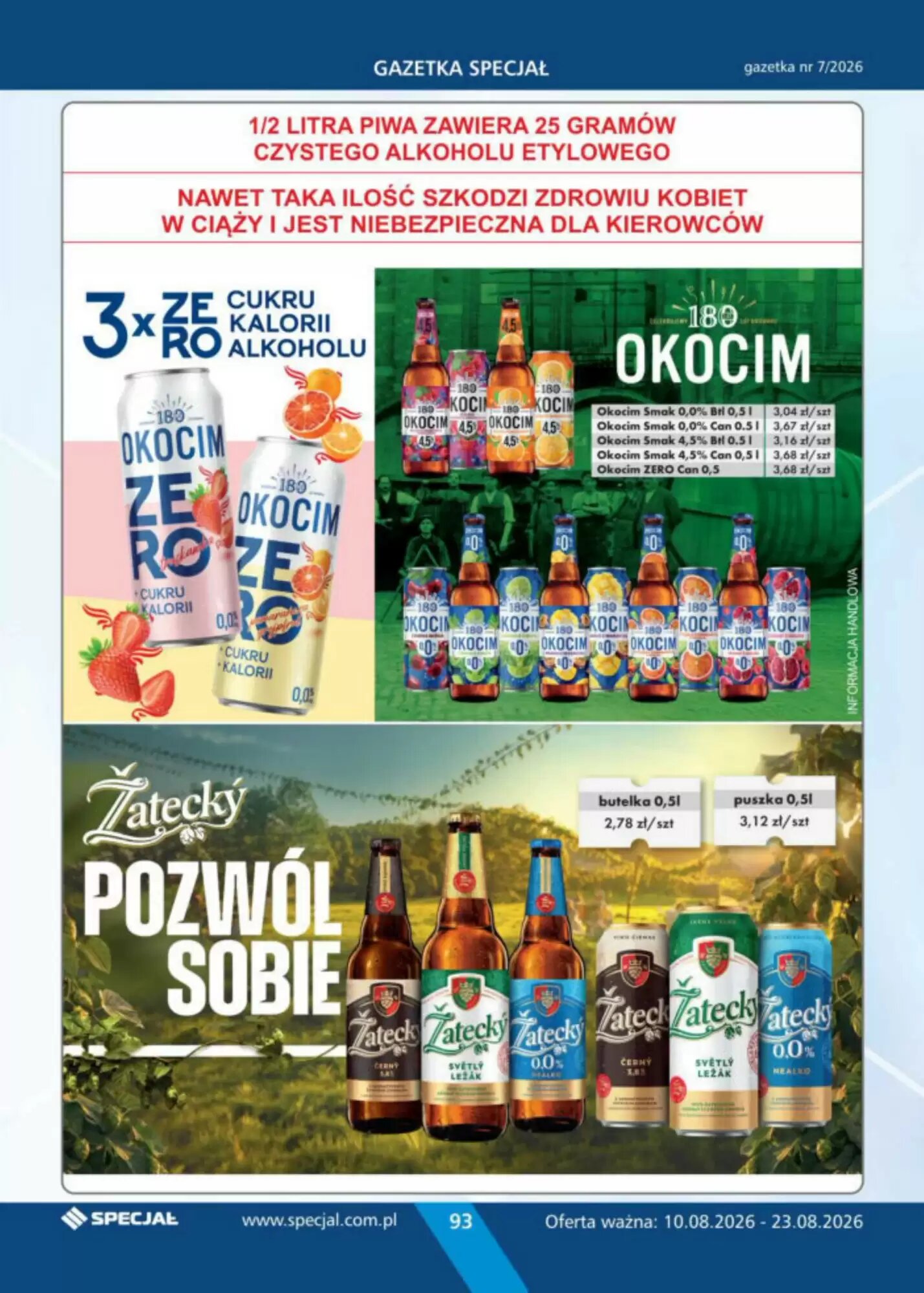 Gazetka promocyjna Specjał  ważna od 10.08.2026 - Strona 93.