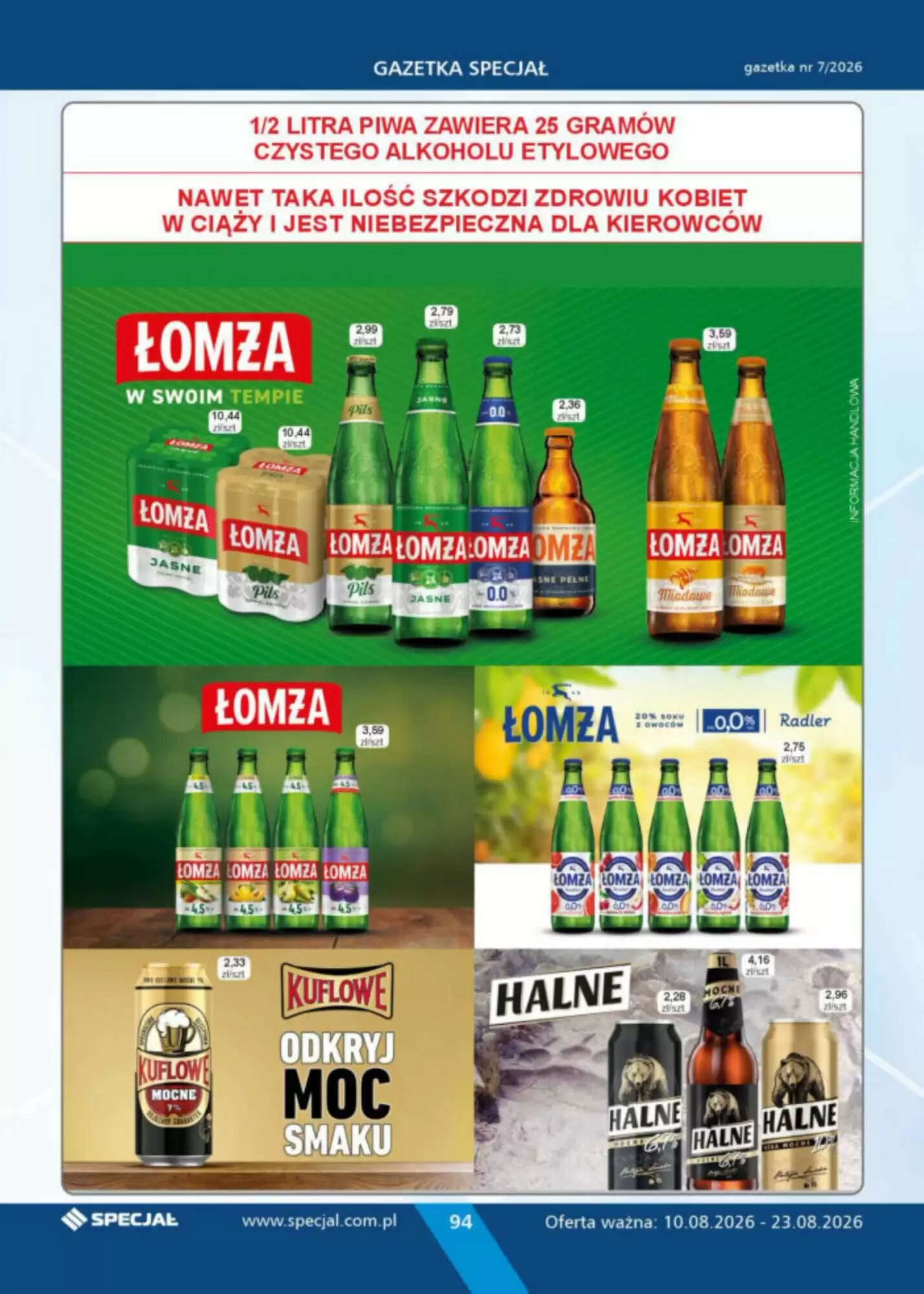 Gazetka promocyjna Specjał  ważna od 10.08.2026 - Strona 94.