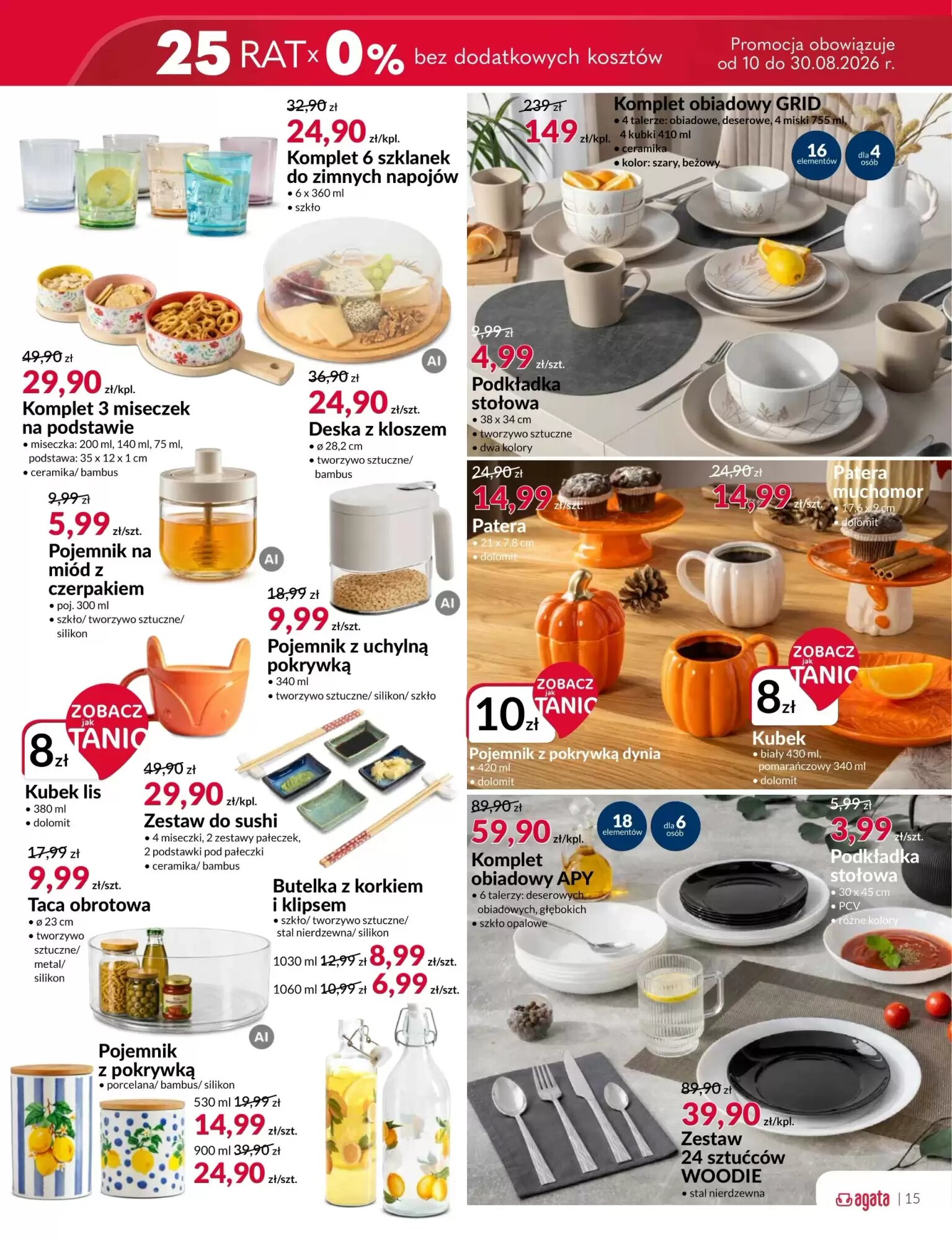 Gazetka promocyjna Agata  ważna od 10.08.2026 - Strona 15.