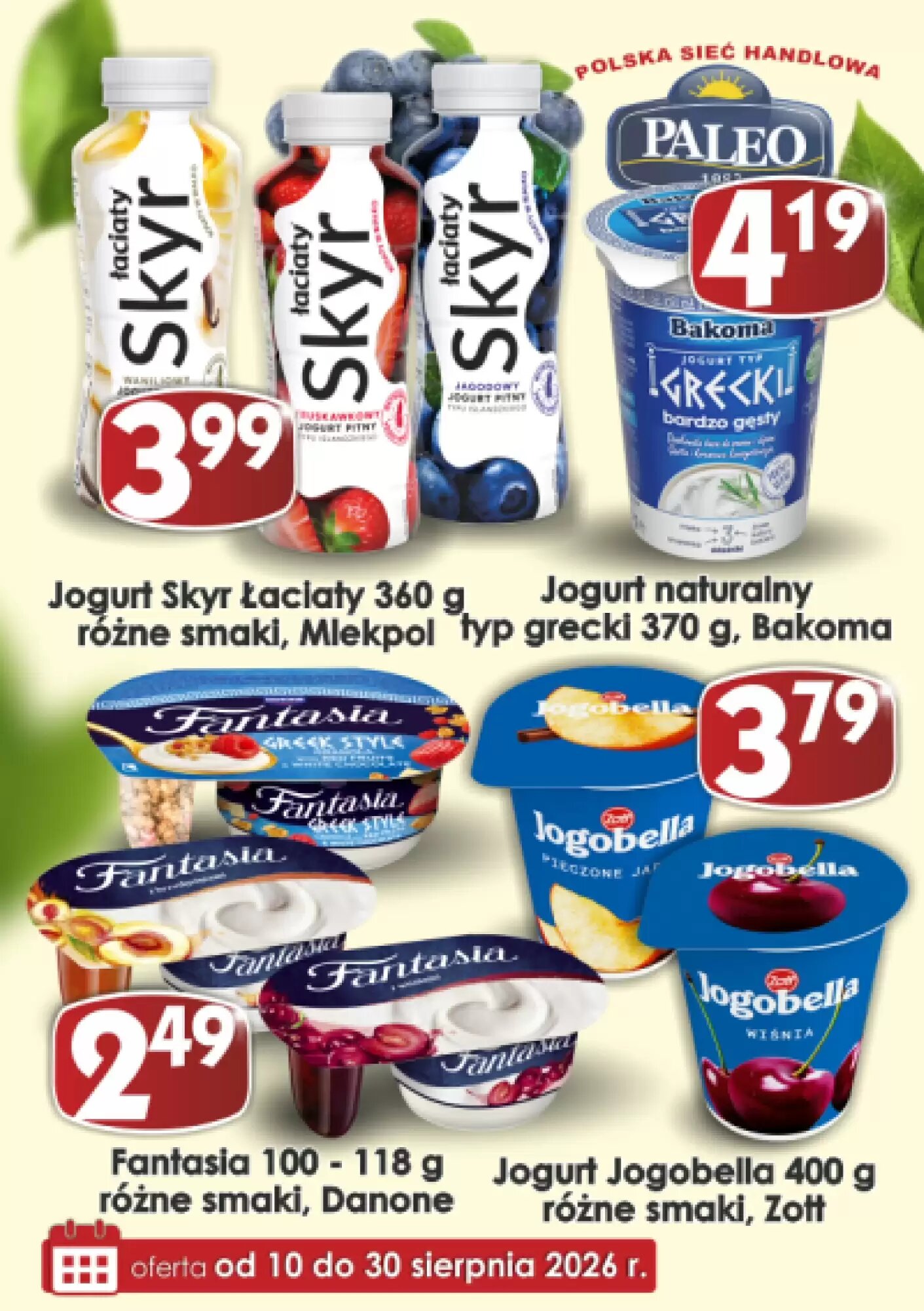 Gazetka promocyjna Delikatesy Paleo ważna od 10.08.2026 - Strona 1.