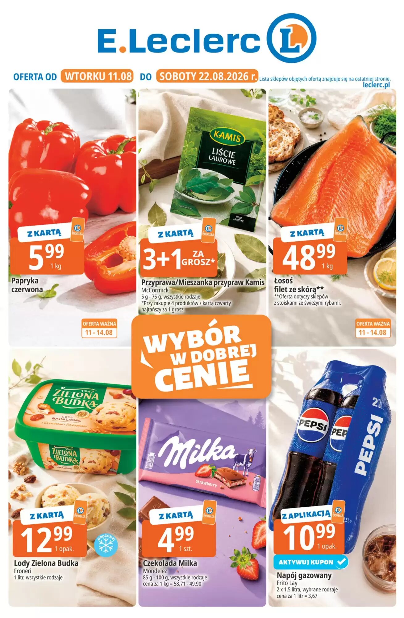 Gazetka promocyjna E.Leclerc  ważna od 11.08.2026 - Strona 1.