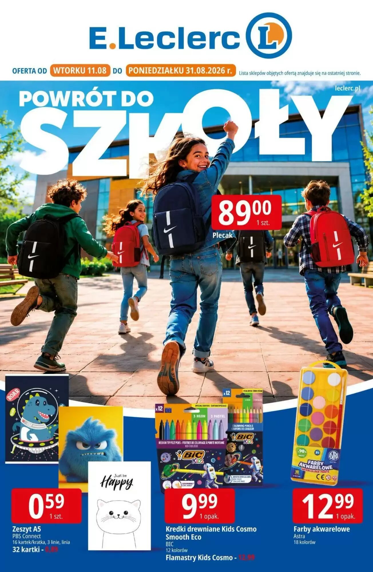 Gazetka promocyjna E.Leclerc  ważna od 11.08.2026 - Strona 1.