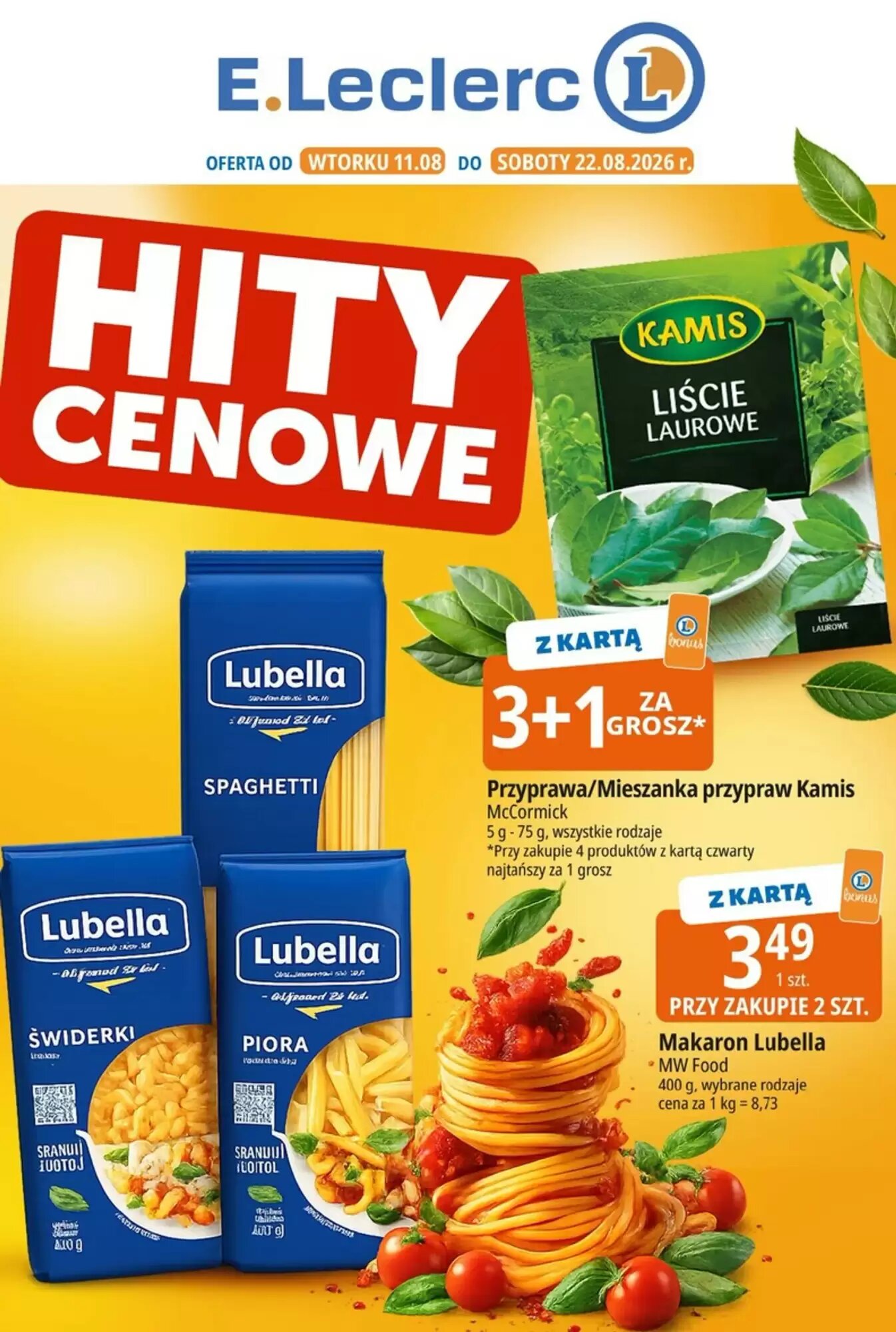 Gazetka promocyjna E.Leclerc ważna od 11.08.2026 - Strona 1.