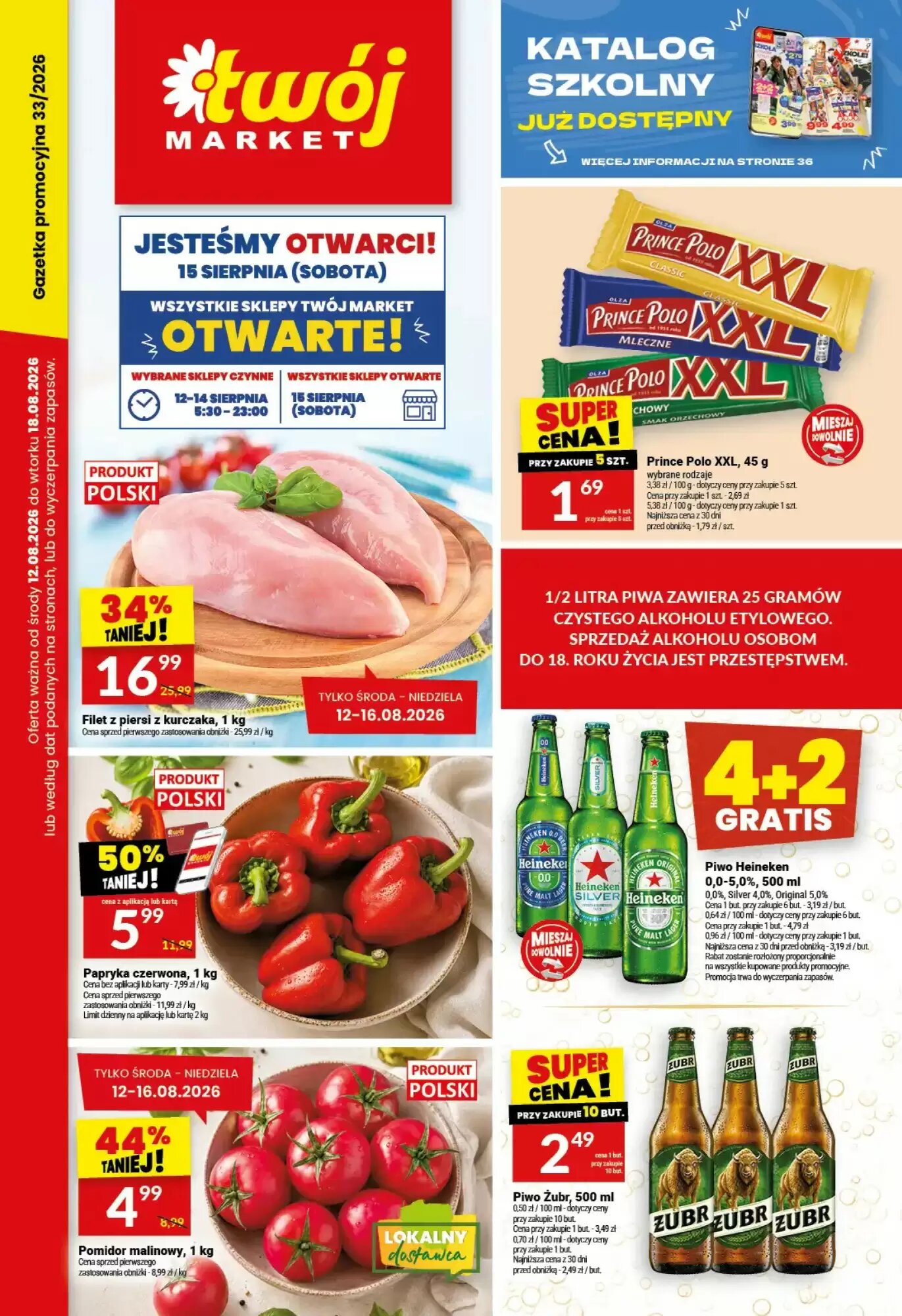 Gazetka promocyjna Twój Market ważna od 12.08.2026 - Strona 1.