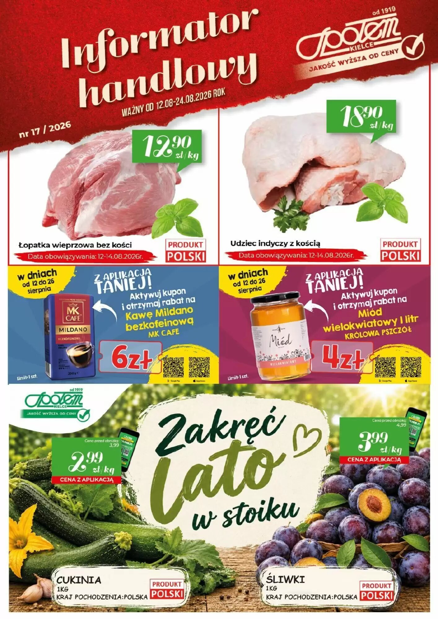 Gazetka promocyjna Społem  ważna od 12.08.2026 - Strona 1.