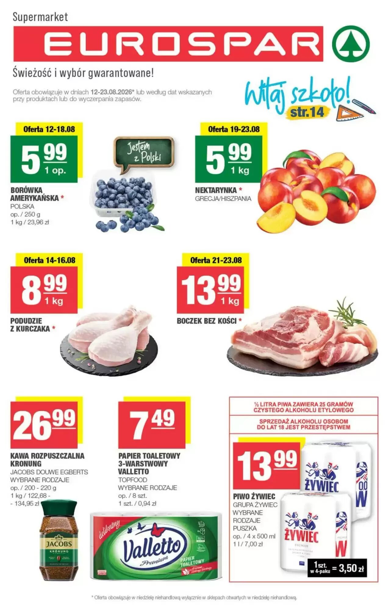 Gazetka promocyjna Eurospar  ważna od 12.08.2026 - Strona 1.