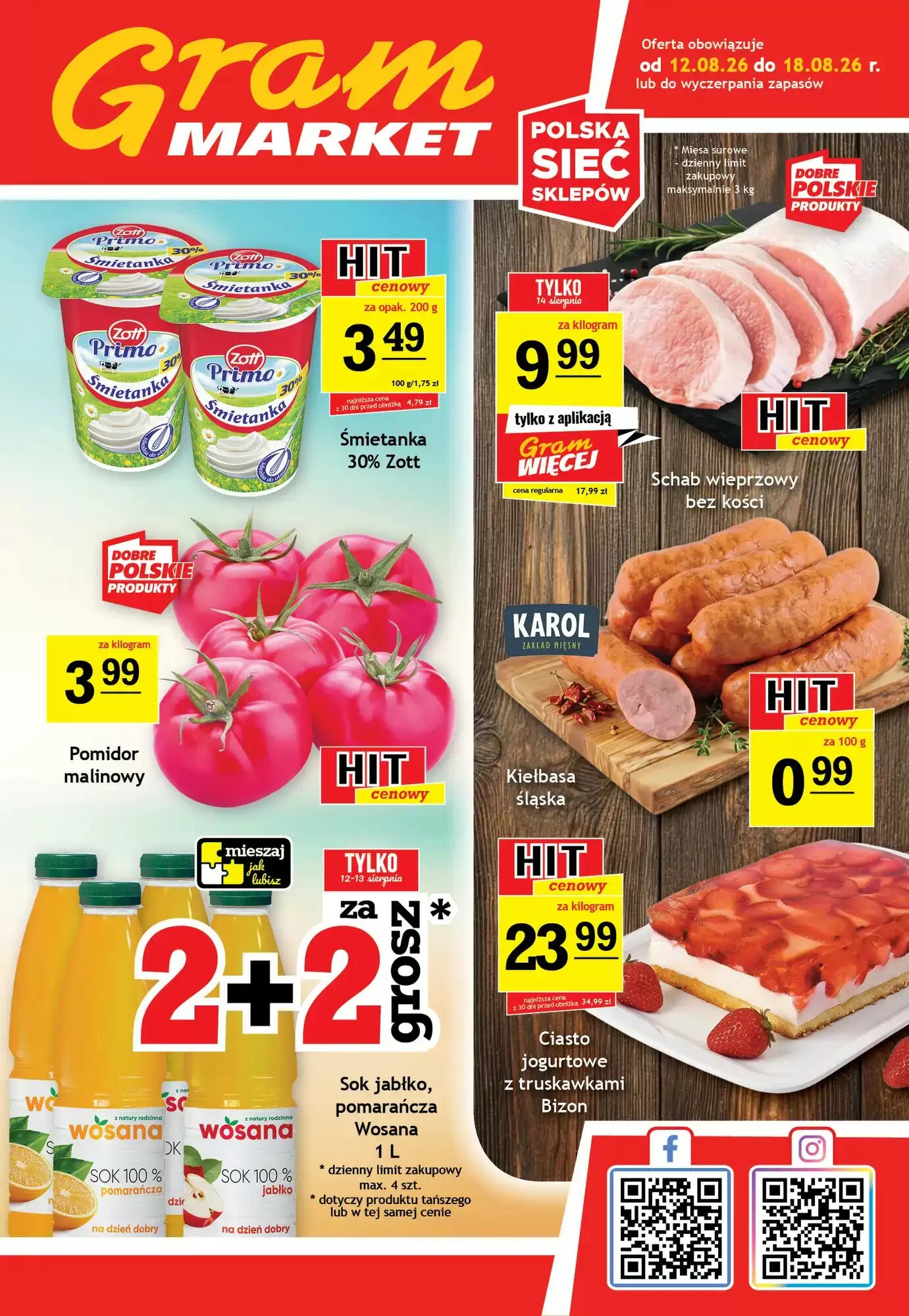Gazetka promocyjna Gram Market ważna od 12.08.2026 - Strona 1.