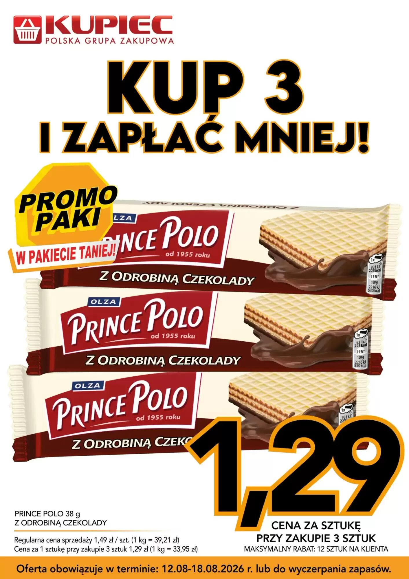 Gazetka promocyjna Kupiec  ważna od 12.08.2026 - Strona 3.