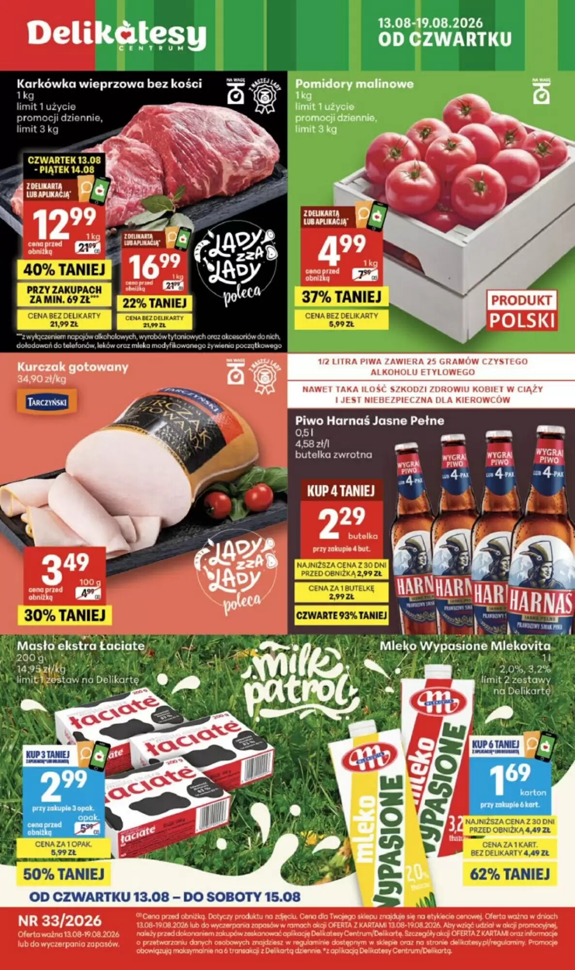 Gazetka promocyjna Delikatesy Centrum ważna od 13.08.2026 - Strona 1.