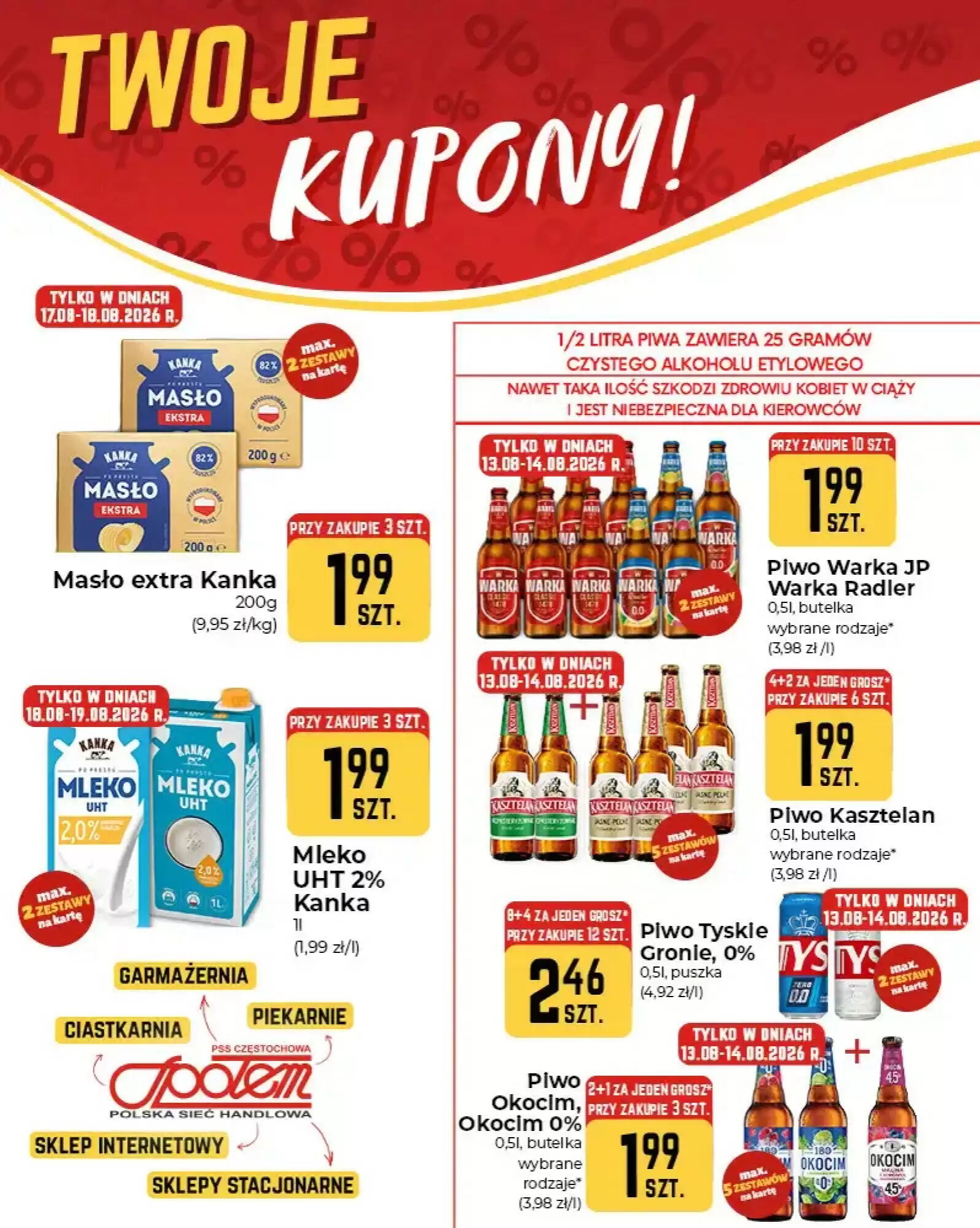 Gazetka promocyjna Społem  ważna od 13.08.2026 - Strona 1.