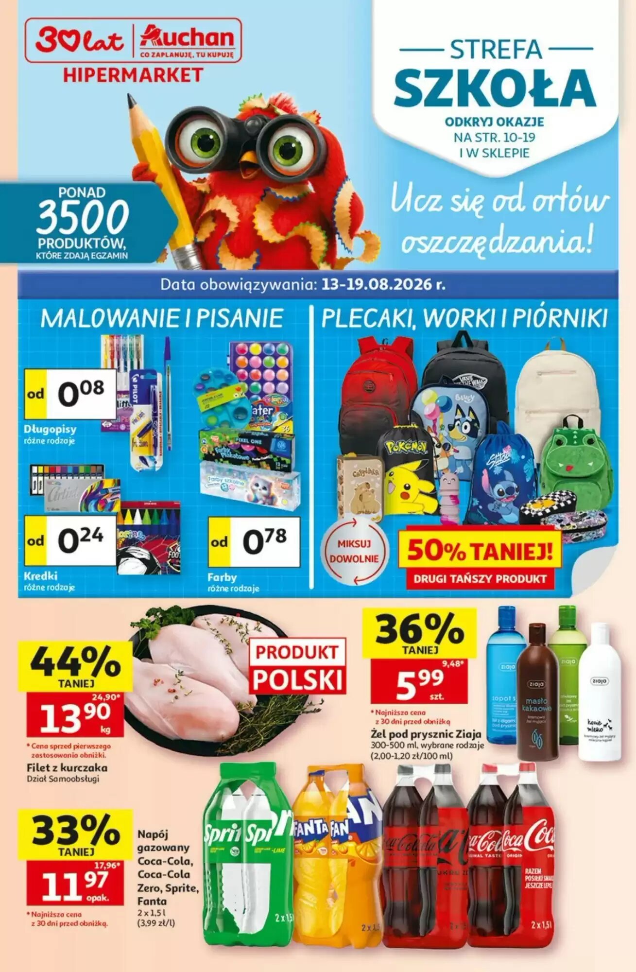 Gazetka promocyjna Auchan  ważna od 13.08.2026 - Strona 1.