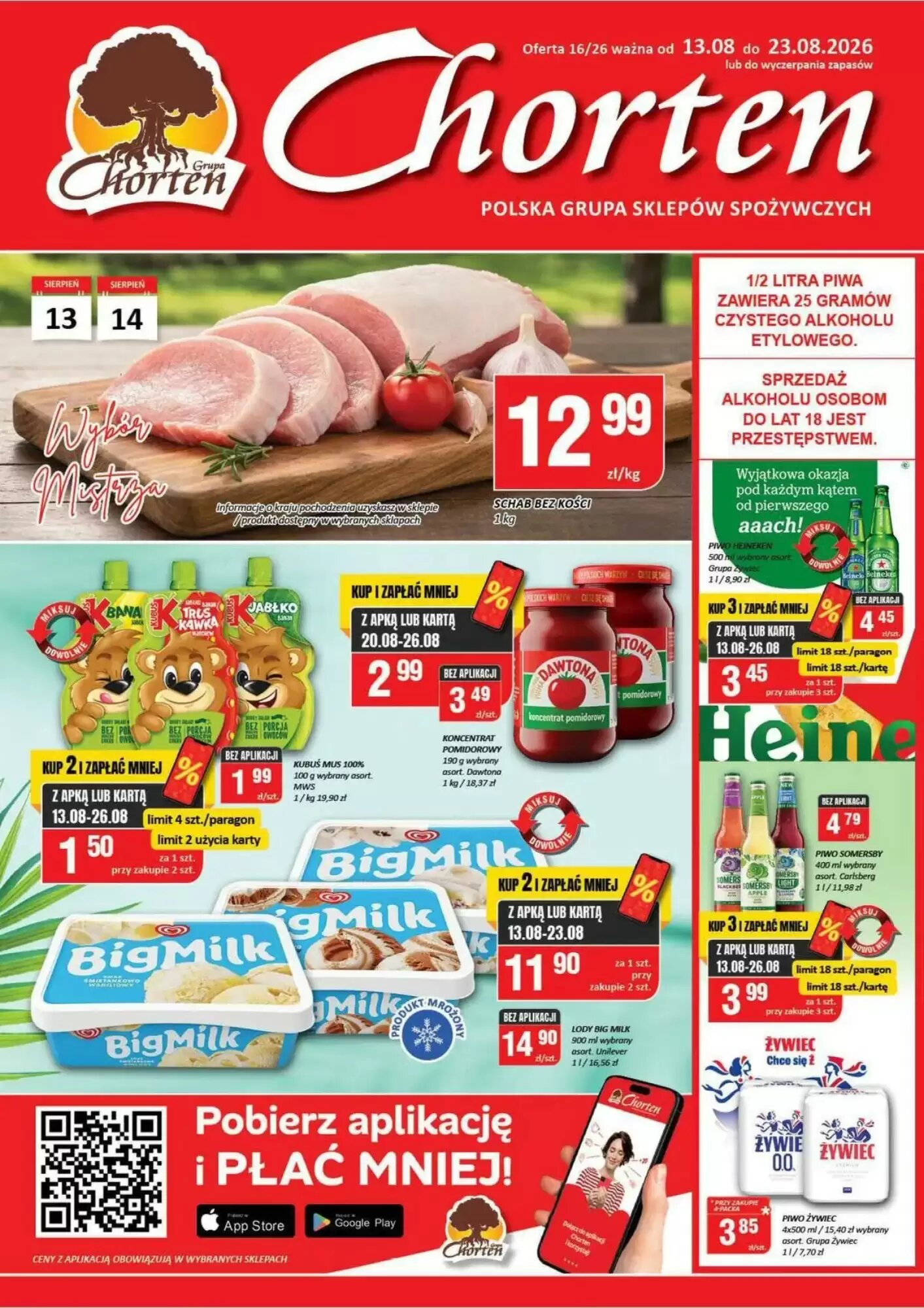 Gazetka promocyjna Chorten  ważna od 13.08.2026 - Strona 1.