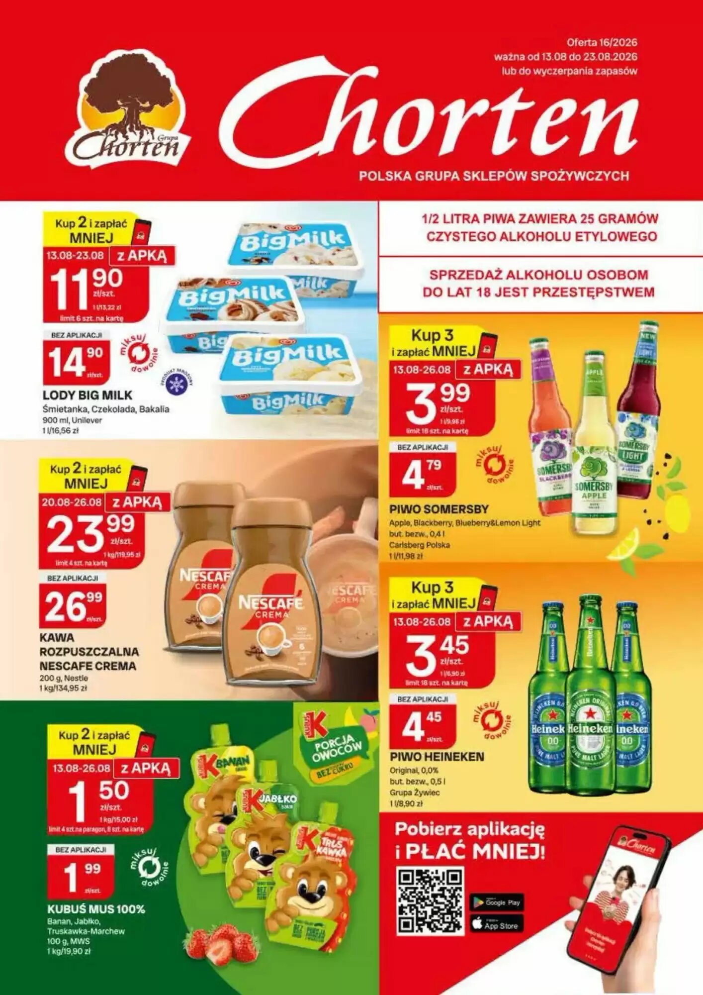 Gazetka promocyjna Chorten  ważna od 13.08.2026 - Strona 1.