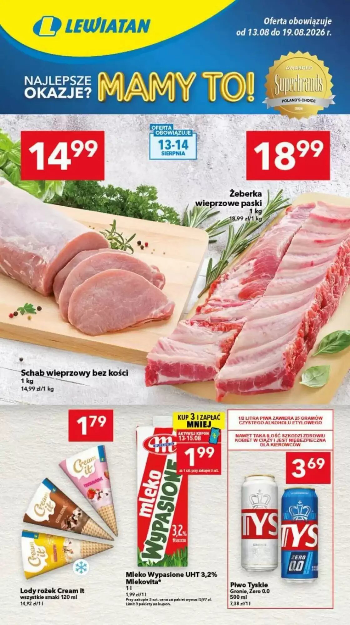 Gazetka promocyjna Lewiatan  ważna od 13.08.2026 - Strona 1.