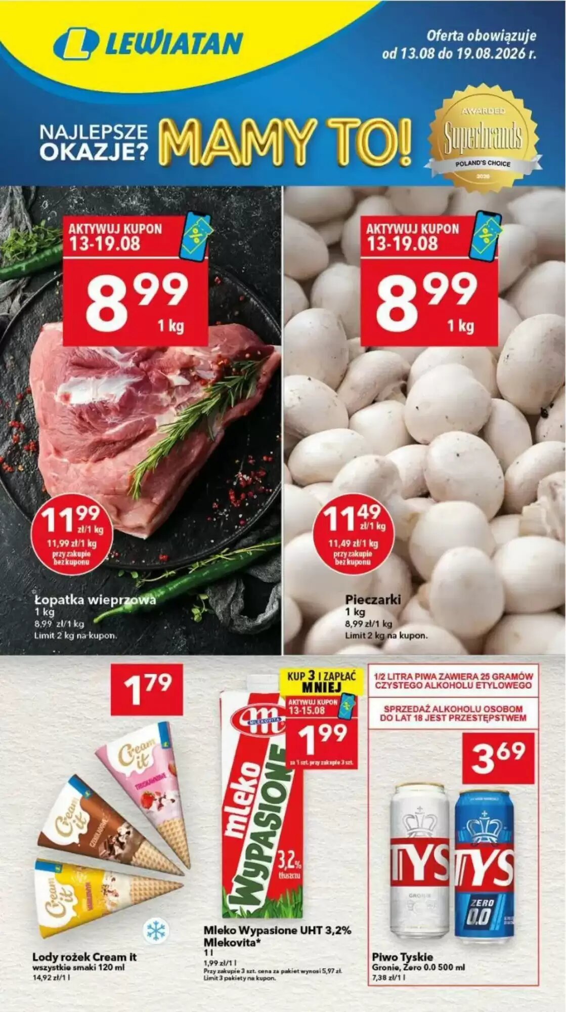 Gazetka promocyjna Lewiatan ważna od 13.08.2026 - Strona 1.