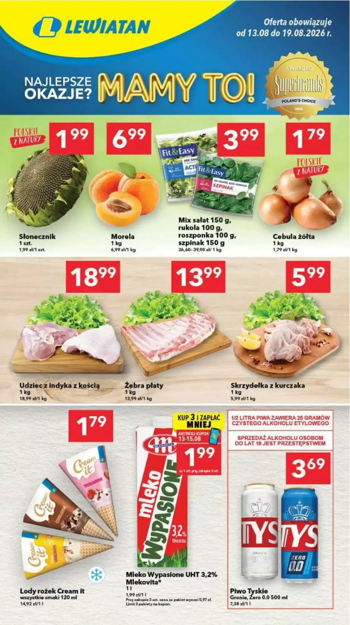 Gazetka promocyjna Lewiatan ważna od 13.08.2026 - Strona 1.