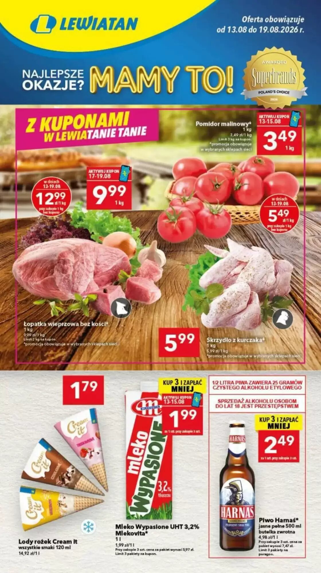 Gazetka promocyjna Lewiatan ważna od 13.08.2026 - Strona 1.