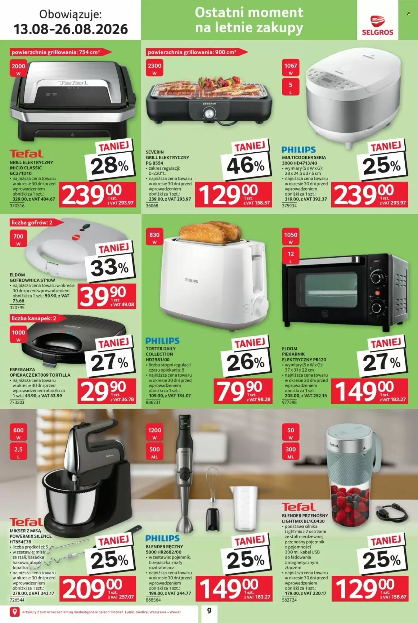 Gazetka promocyjna Selgros  ważna od 13.08.2026 - Strona 9.