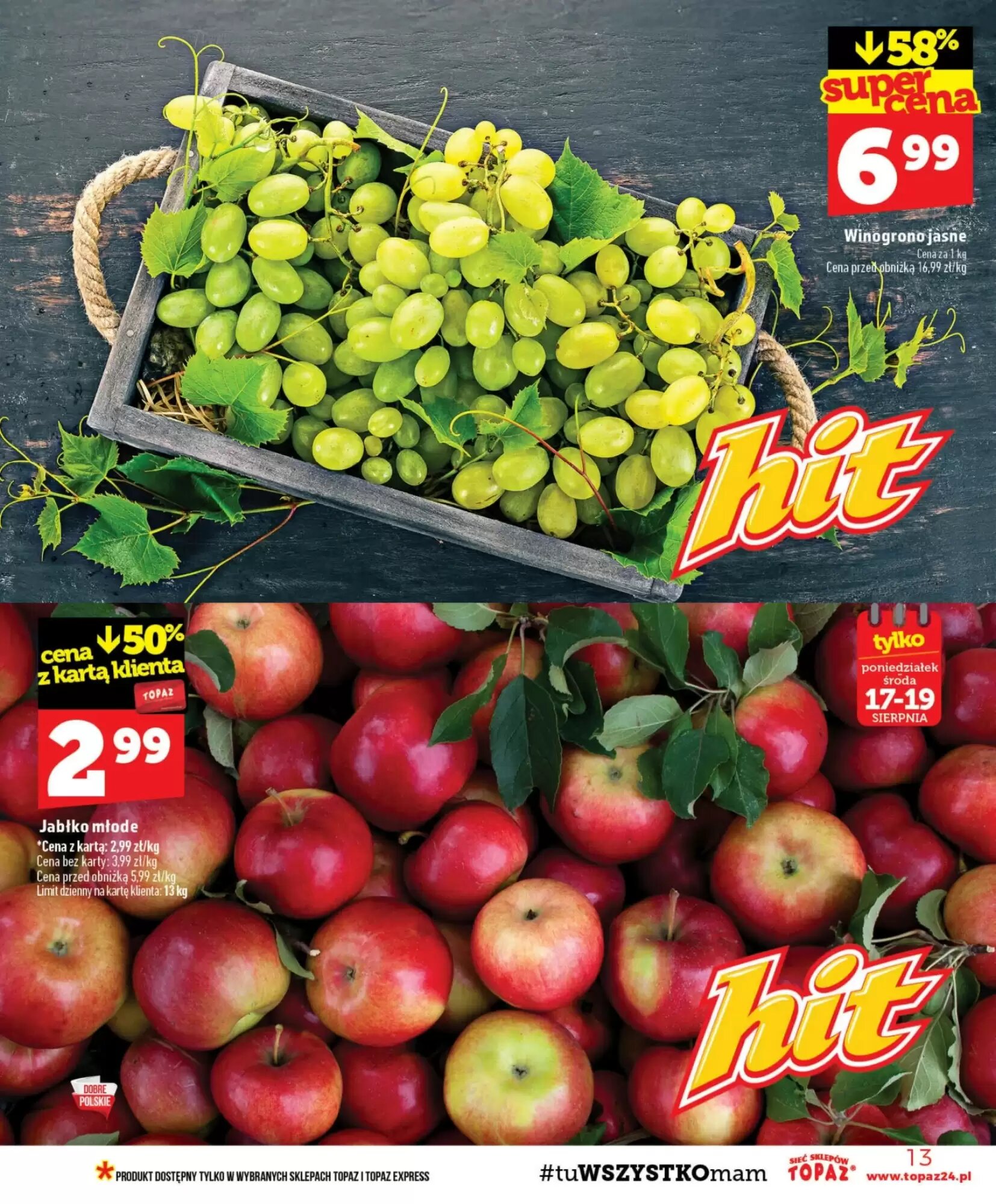 Gazetka promocyjna Topaz  ważna od 13.08.2026 - Strona 13.