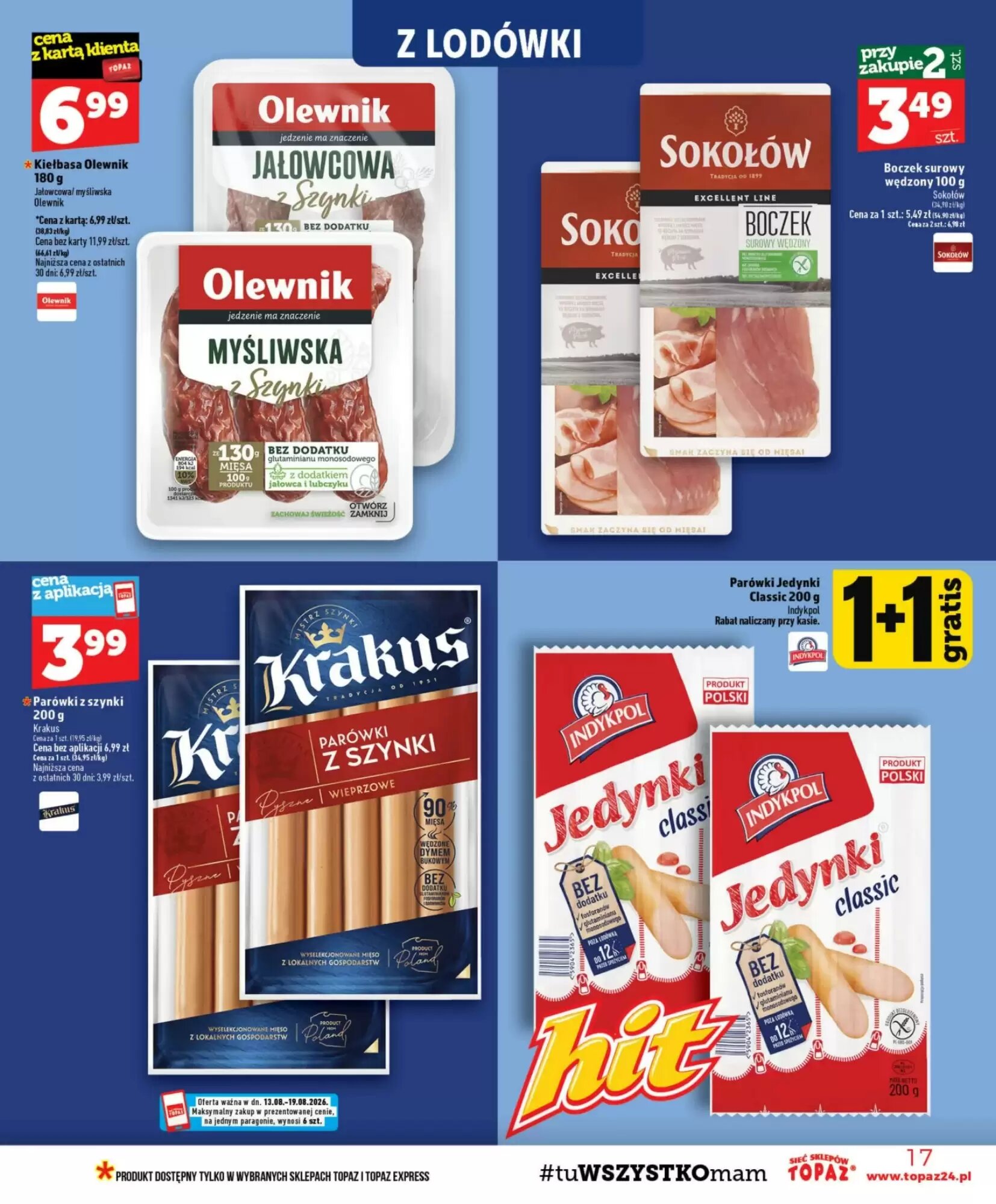 Gazetka promocyjna Topaz  ważna od 13.08.2026 - Strona 17.