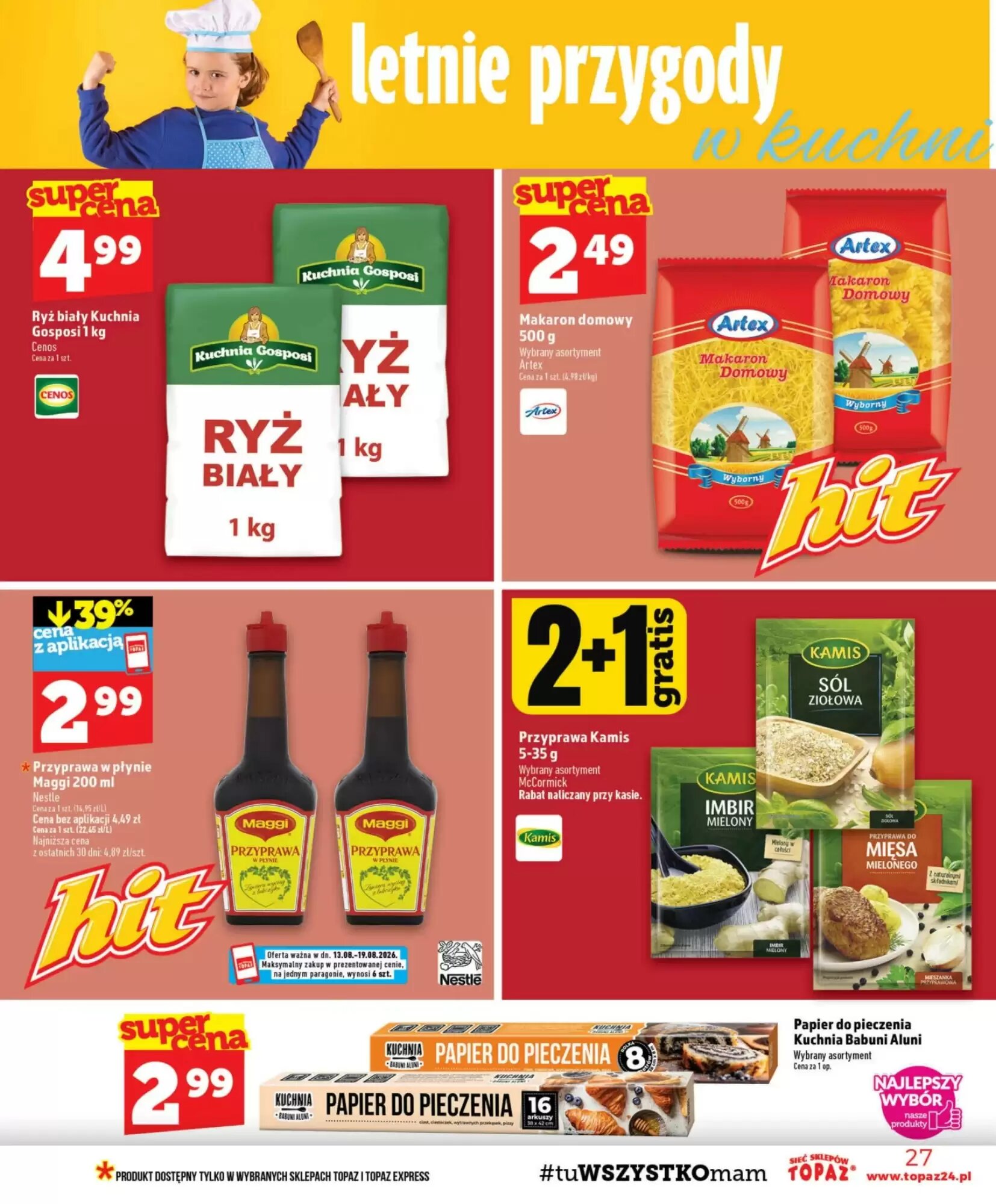 Gazetka promocyjna Topaz  ważna od 13.08.2026 - Strona 27.