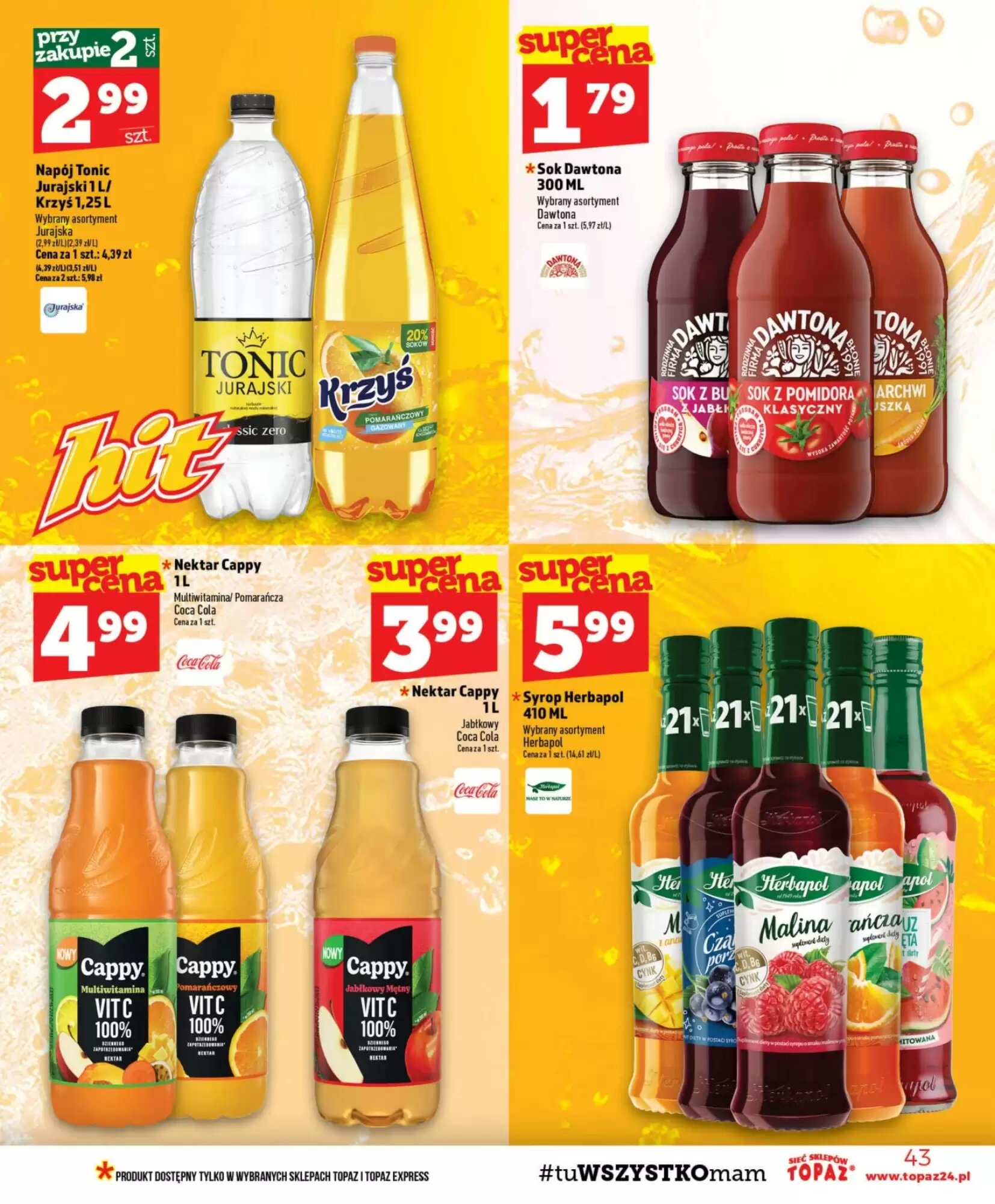 Gazetka promocyjna Topaz  ważna od 13.08.2026 - Strona 43.