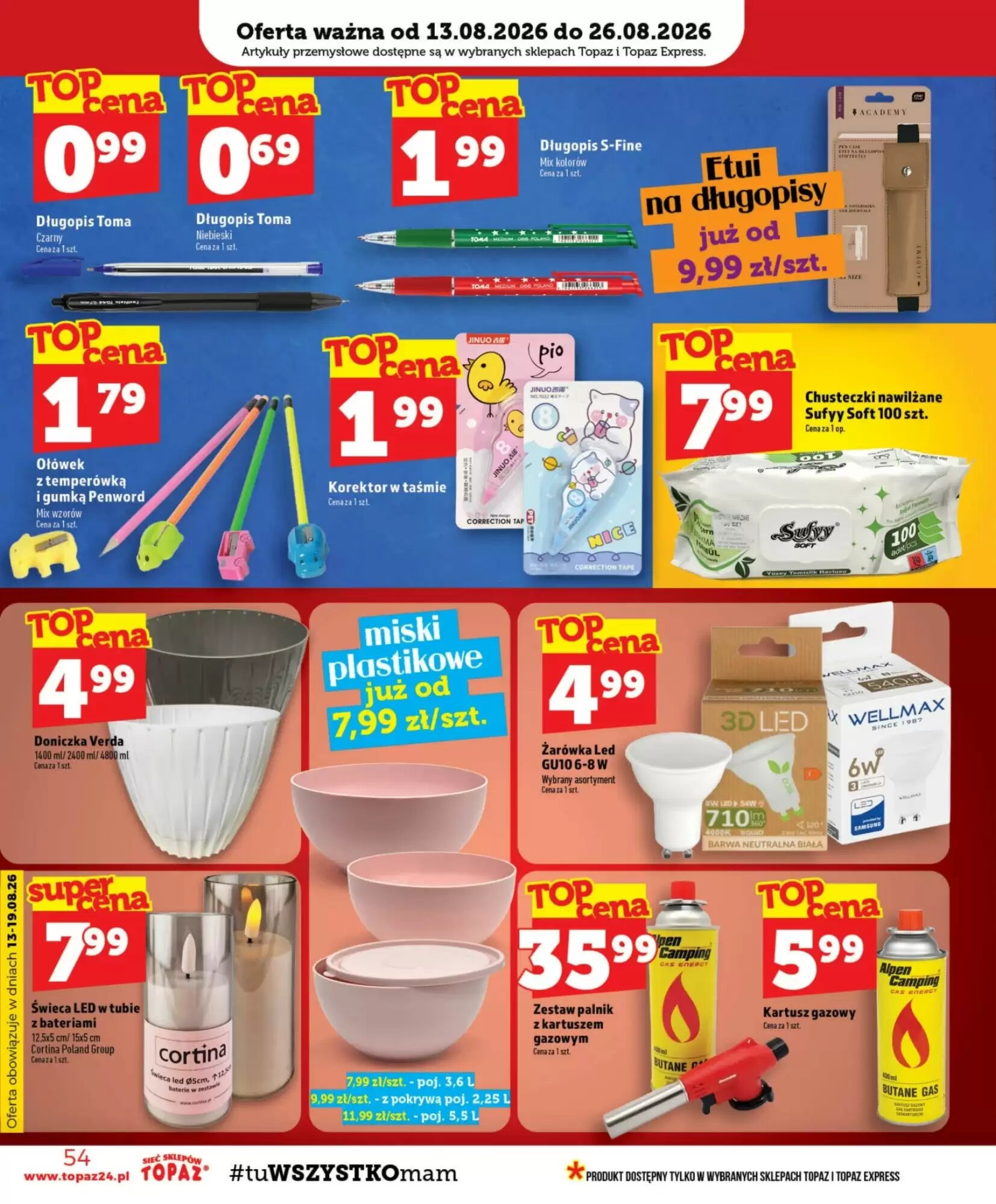Gazetka promocyjna Topaz  ważna od 13.08.2026 - Strona 54.