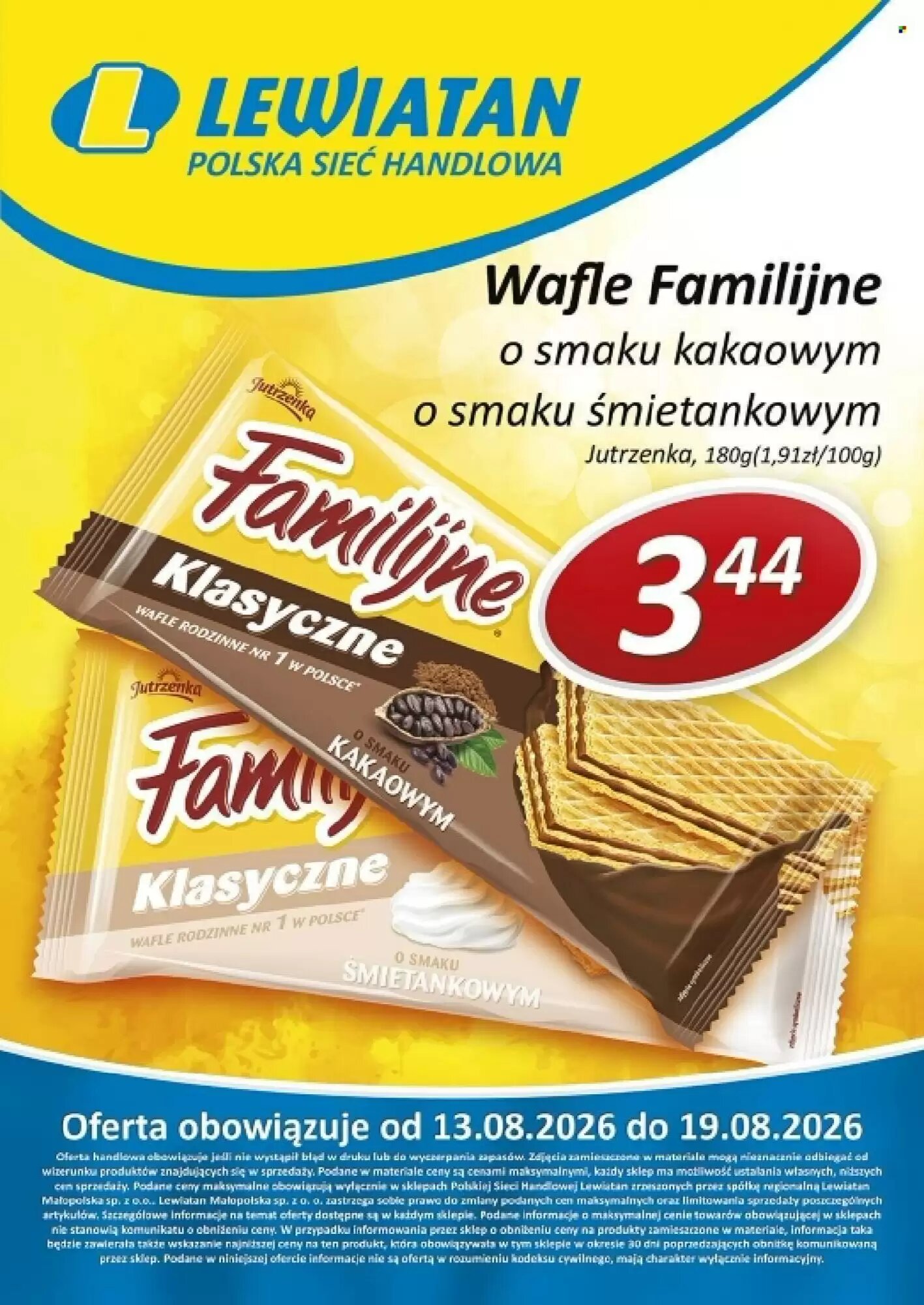 Gazetka promocyjna Lewiatan  ważna od 13.08.2026 - Strona 1.