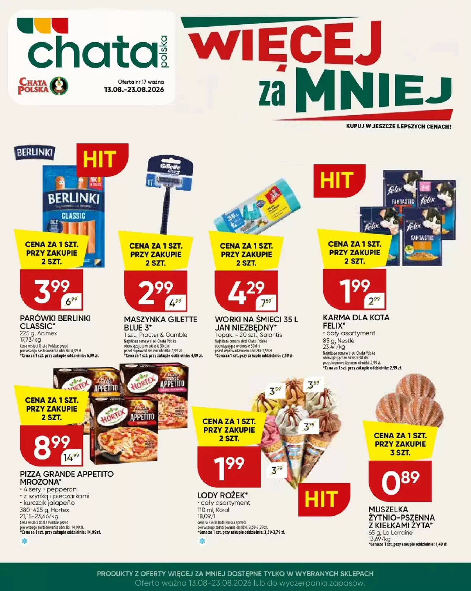 Gazetka promocyjna Chata Polska  ważna od 13.08.2026 - Strona 1.