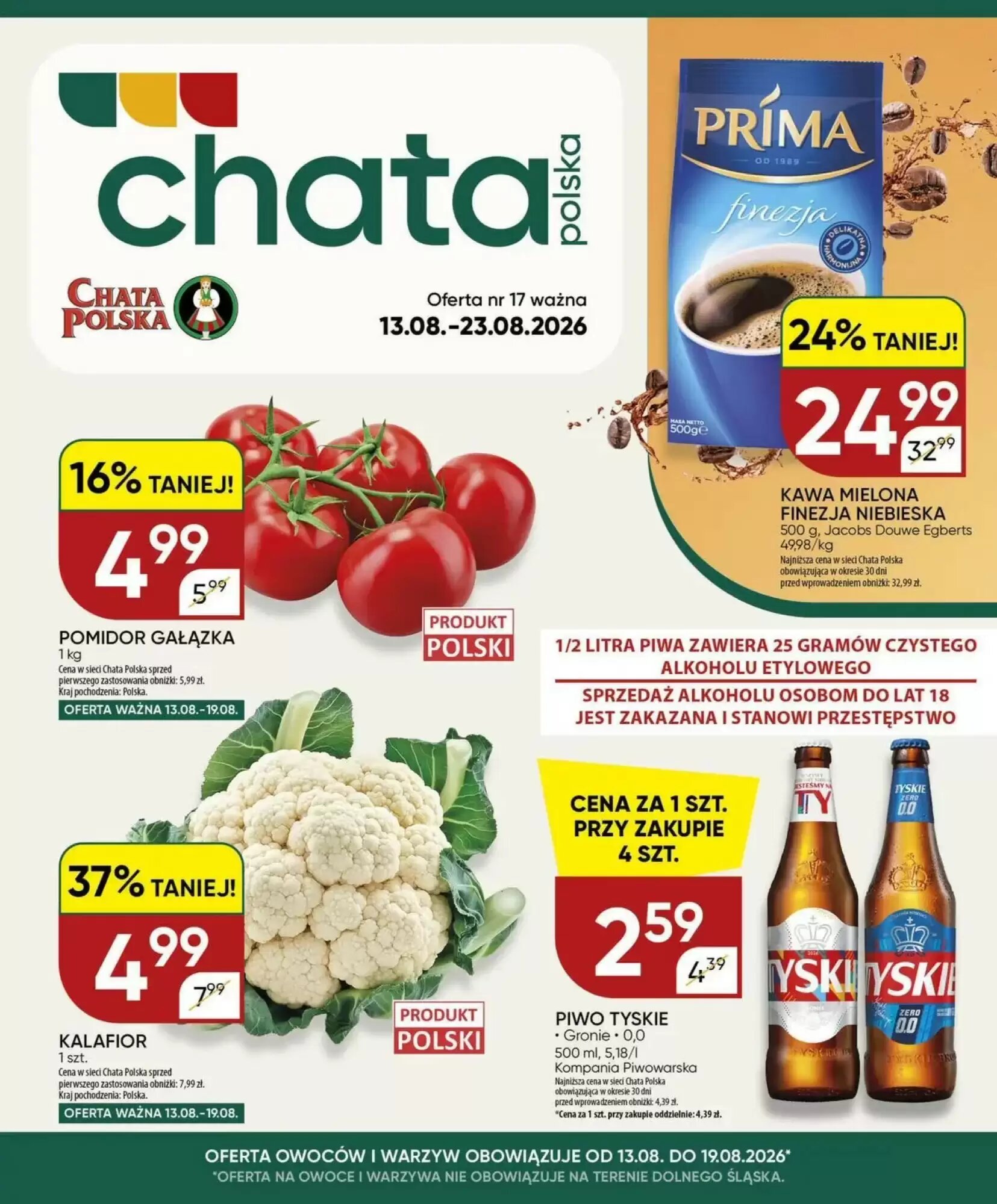 Gazetka promocyjna Chata Polska  ważna od 13.08.2026 - Strona 1.