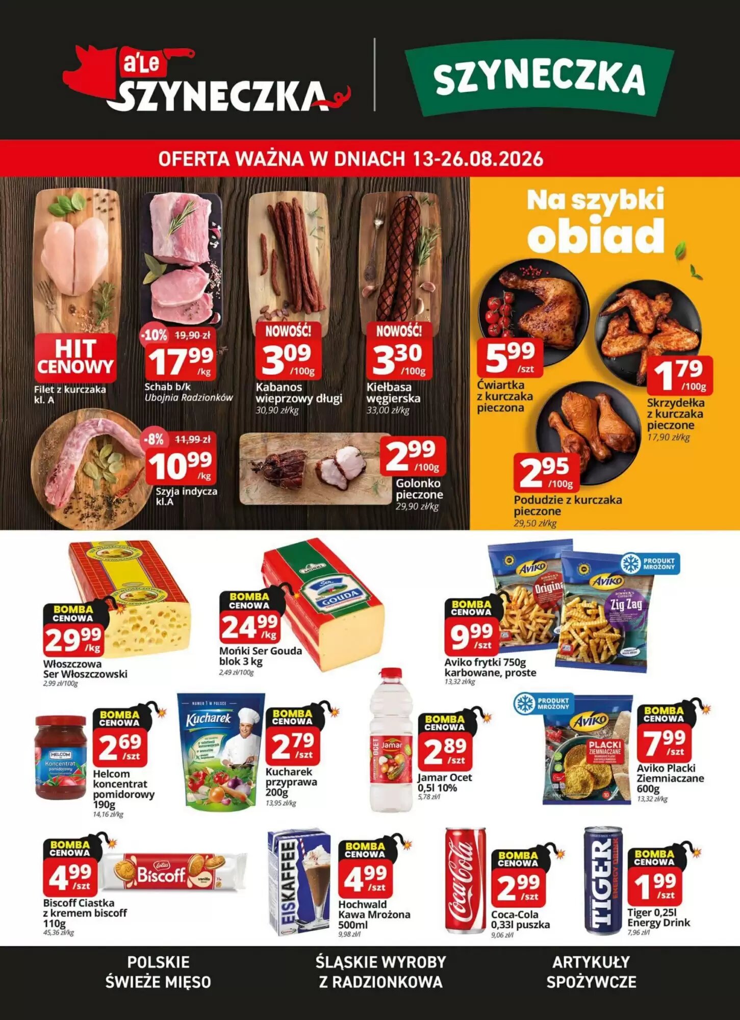 Gazetka promocyjna Szyneczka  ważna od 13.08.2026 - Strona 1.