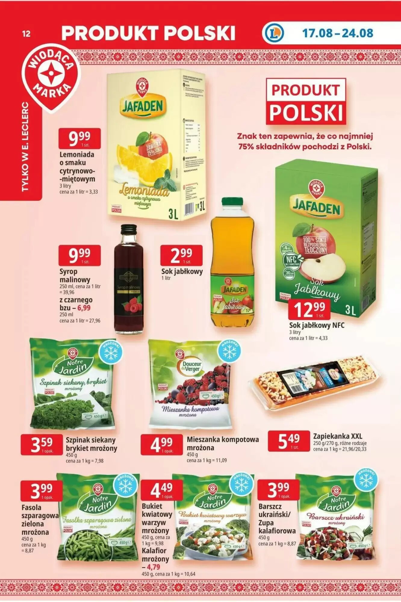 Gazetka promocyjna E.Leclerc  ważna od 17.08.2026 - Strona 12.
