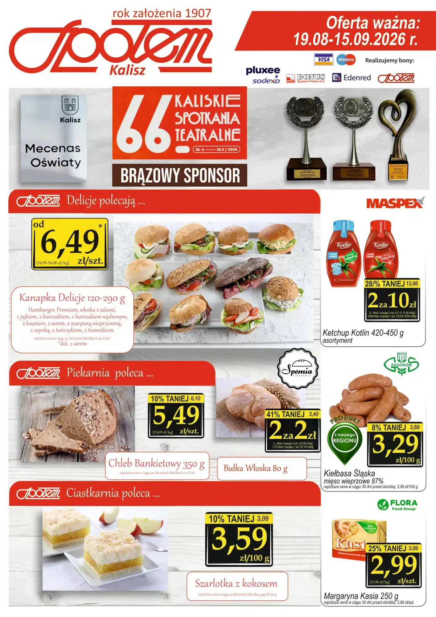 Gazetka promocyjna Społem  ważna od 19.08.2026 - Strona 1.