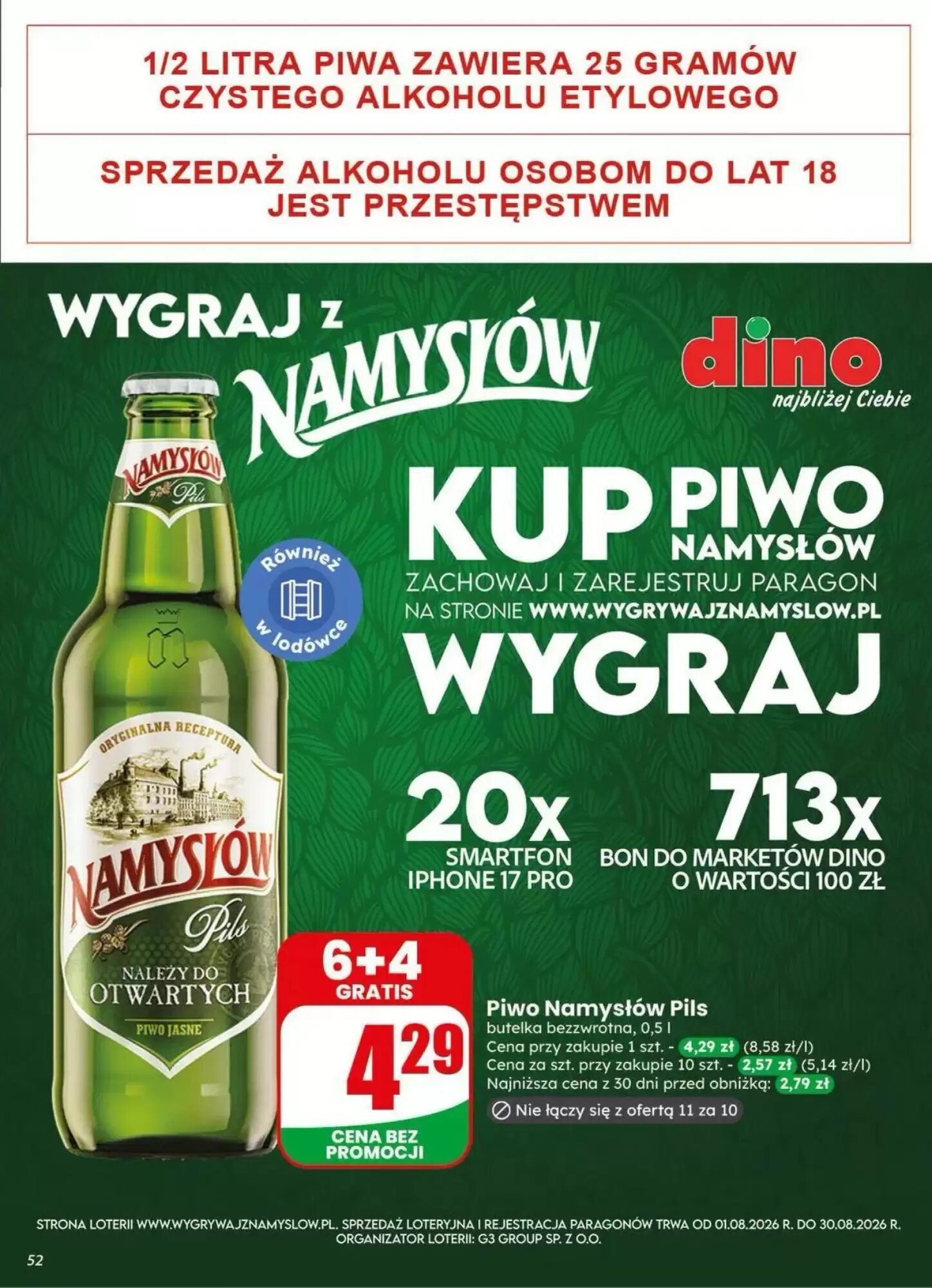 Gazetka promocyjna Dino  ważna od 19.08.2026 - Strona 52.