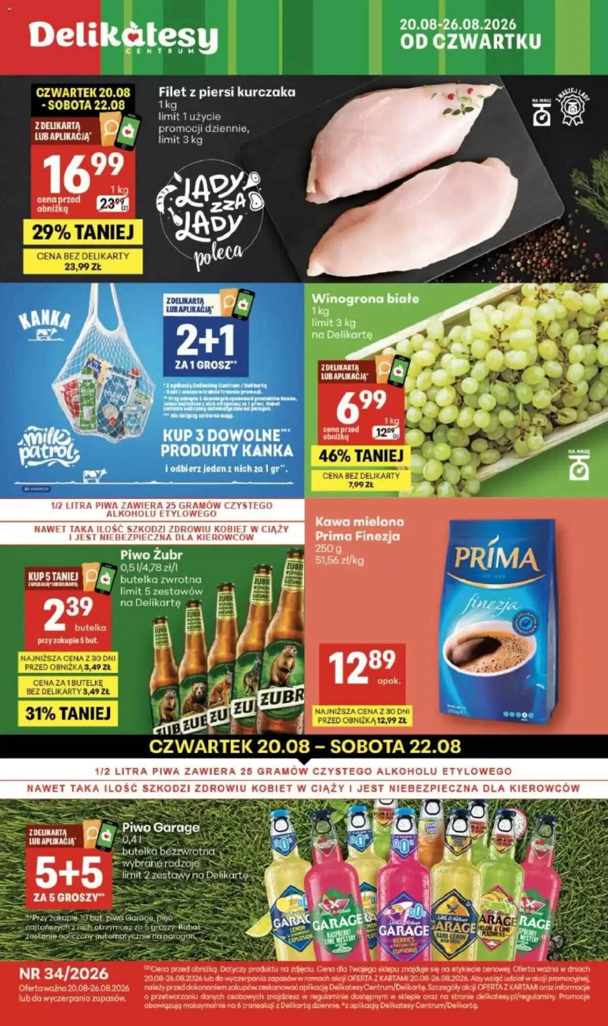 Gazetka promocyjna Delikatesy Centrum  ważna od 20.08.2026 - Strona 1.