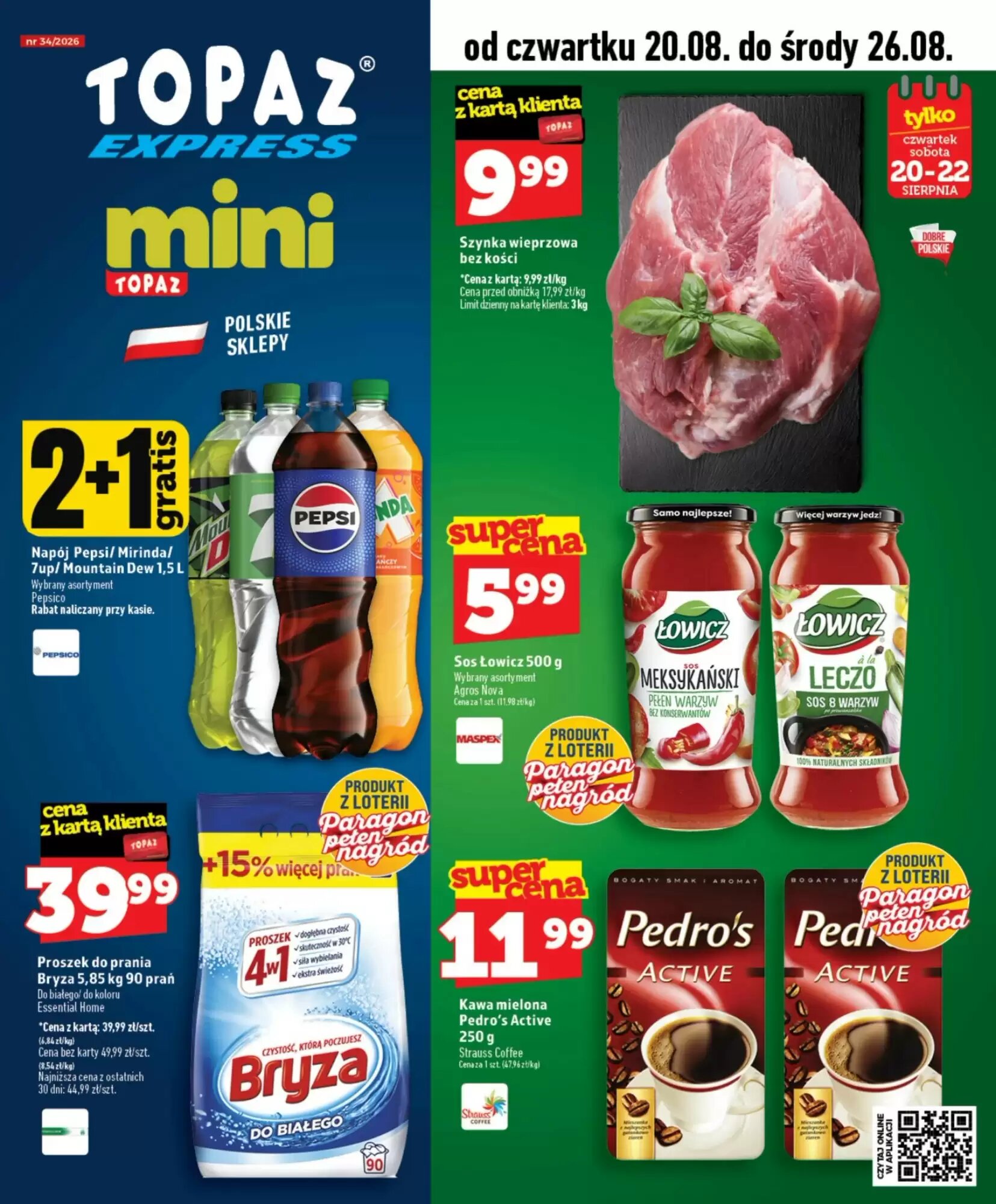 Gazetka promocyjna Topaz Express ważna od 20.08.2026 - Strona 1.
