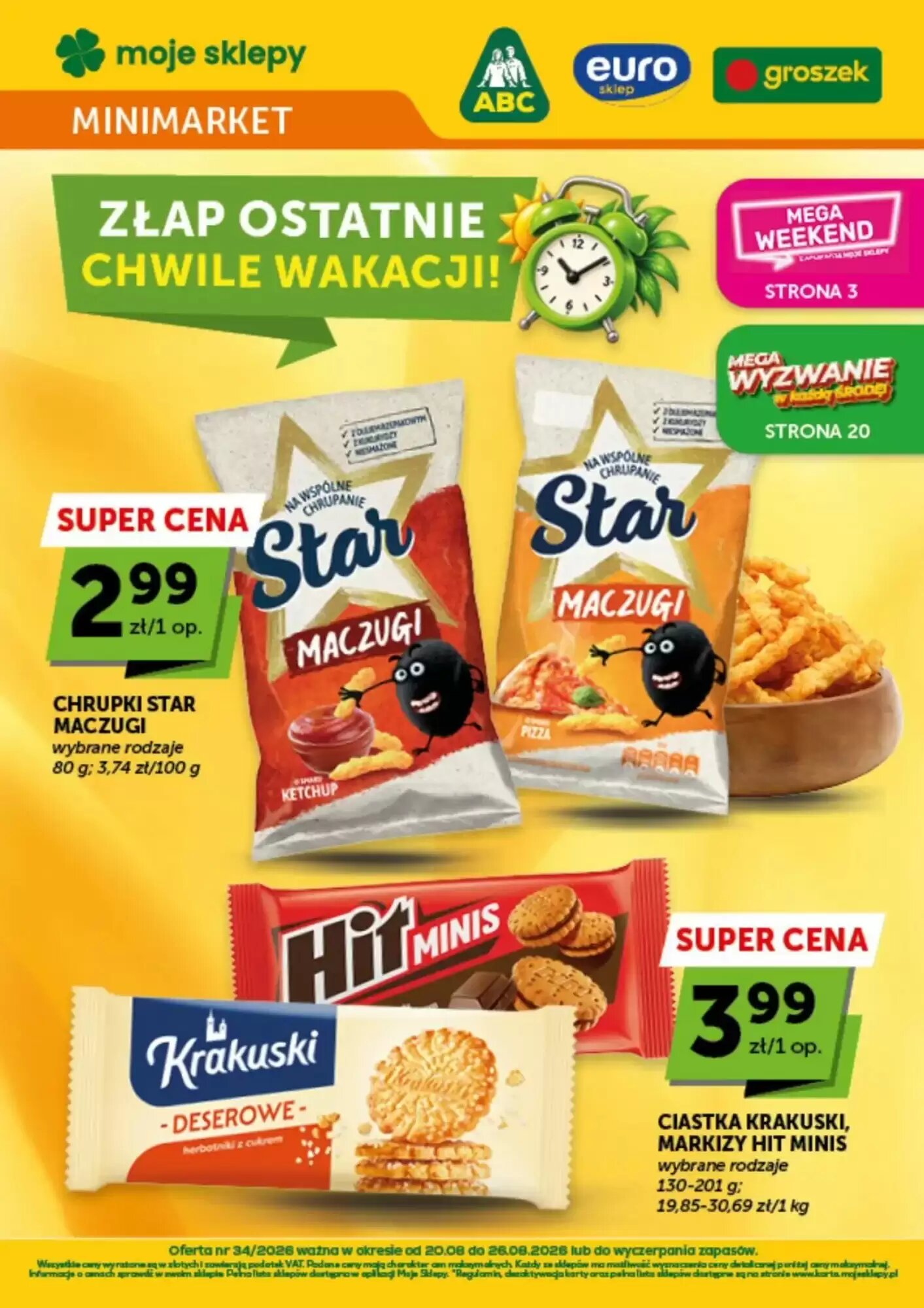 Gazetka promocyjna Groszek ważna od 20.08.2026 - Strona 1.