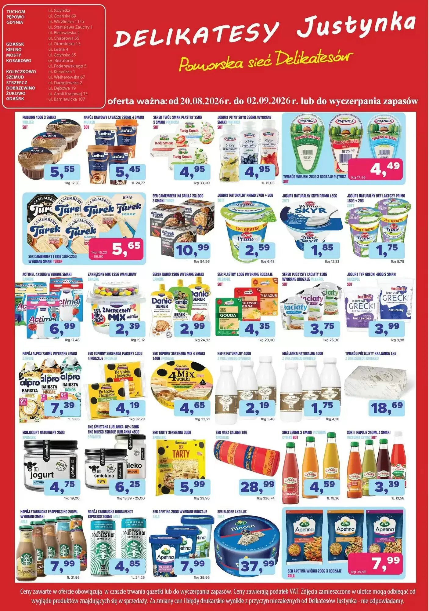 Gazetka promocyjna Delikatesy Justynka  ważna od 20.08.2026 - Strona 2.