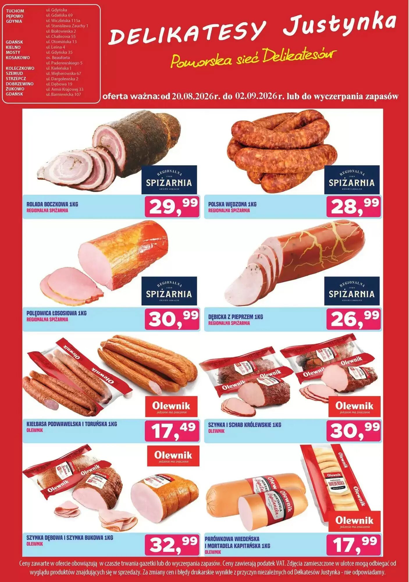 Gazetka promocyjna Delikatesy Justynka  ważna od 20.08.2026 - Strona 5.