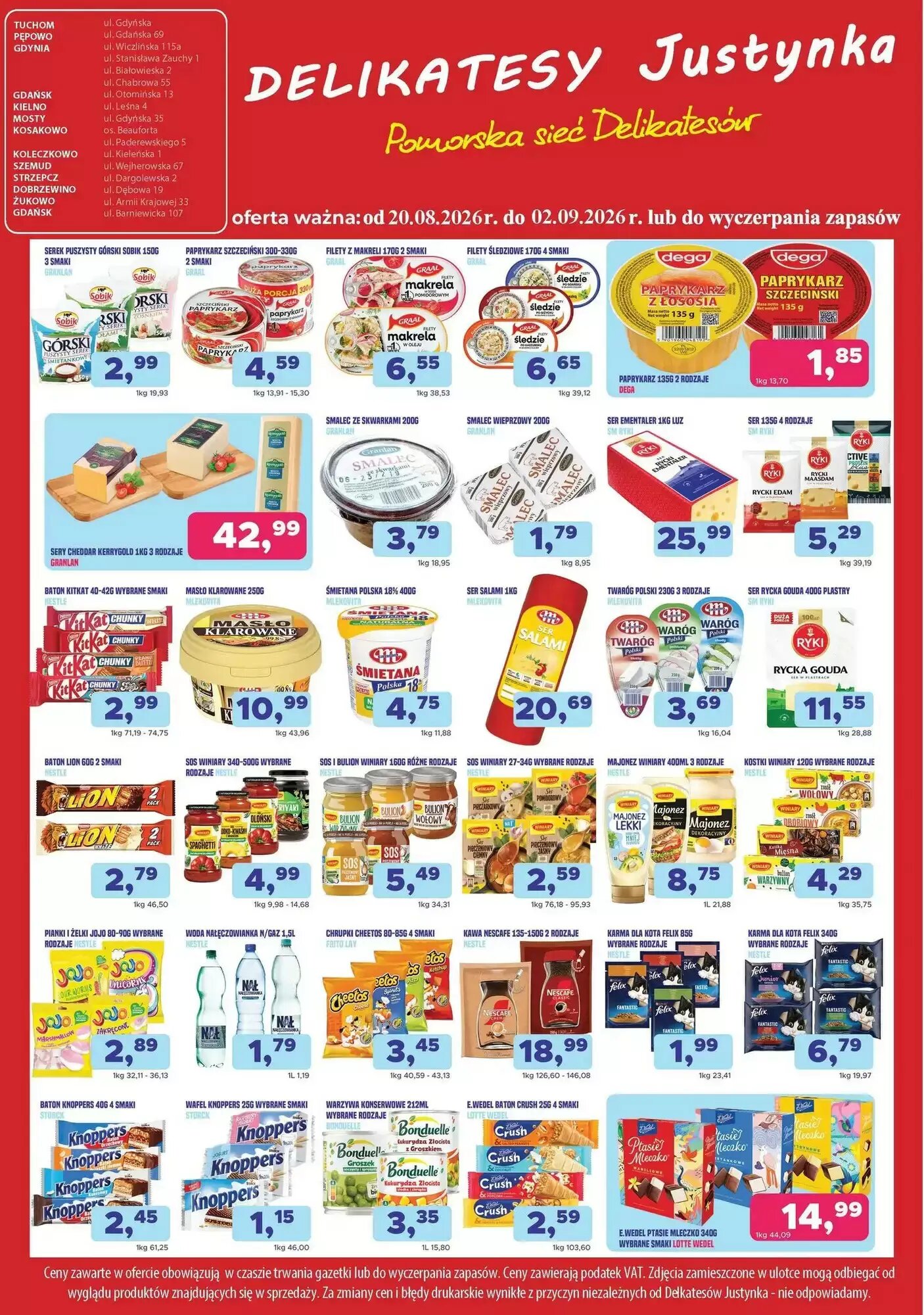 Gazetka promocyjna Delikatesy Justynka  ważna od 20.08.2026 - Strona 6.