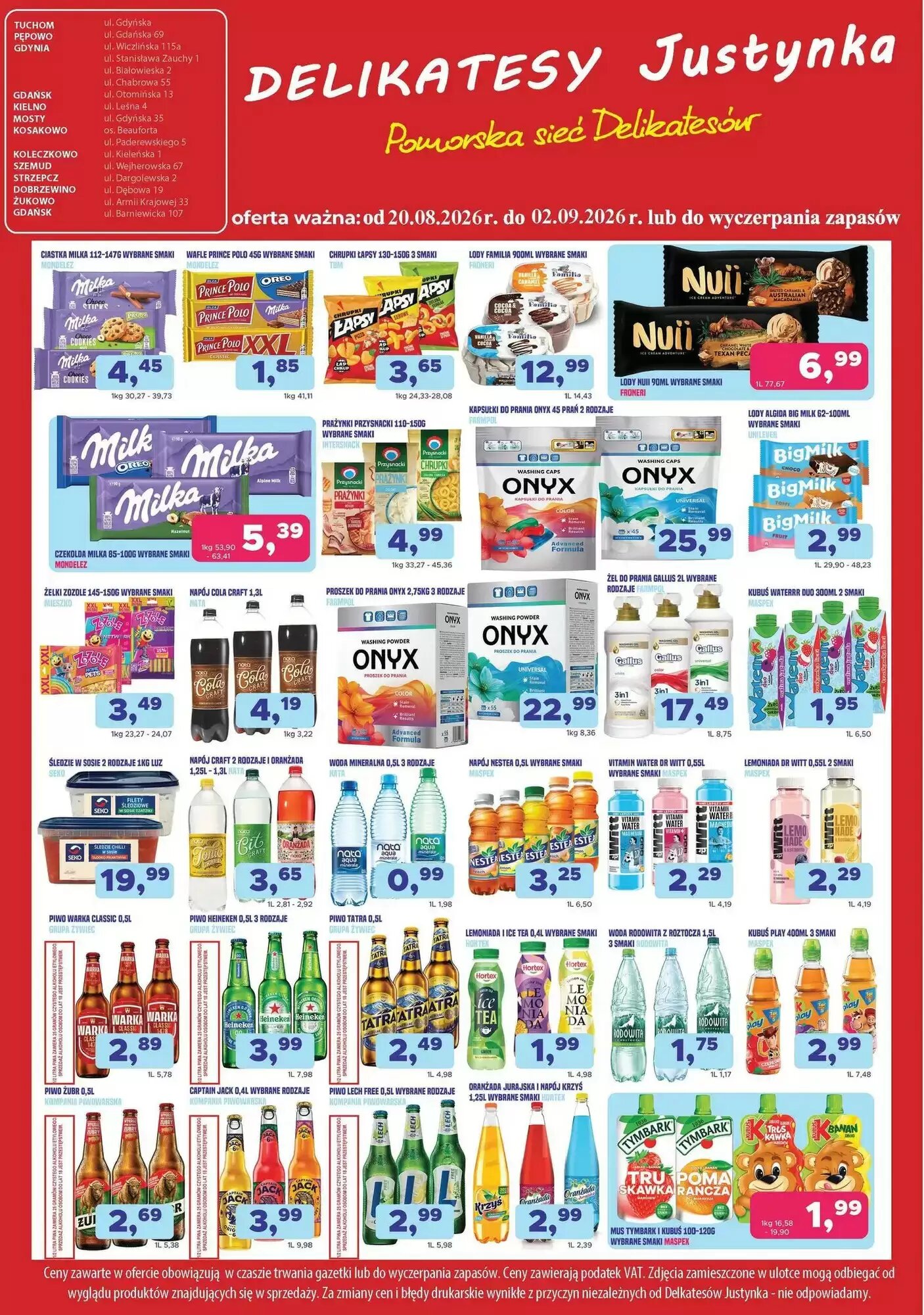 Gazetka promocyjna Delikatesy Justynka  ważna od 20.08.2026 - Strona 7.