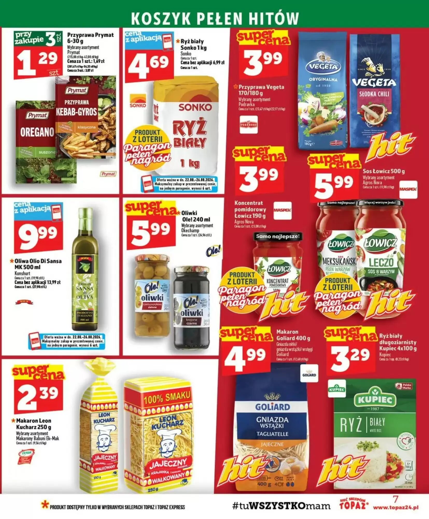 Gazetka promocyjna Topaz  ważna od 21.08.2026 - Strona 7.