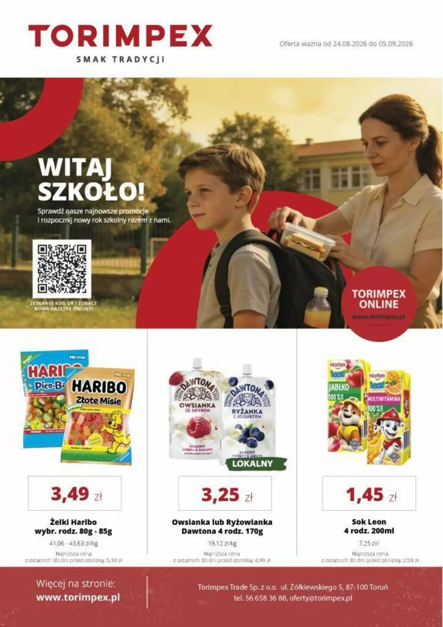 Gazetka promocyjna Torimpex ważna od 24.08.2026 - Strona 1.